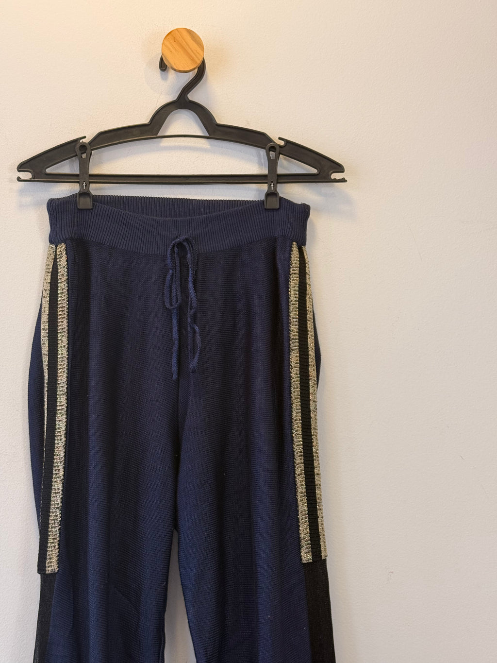 Calça em Malha Azul