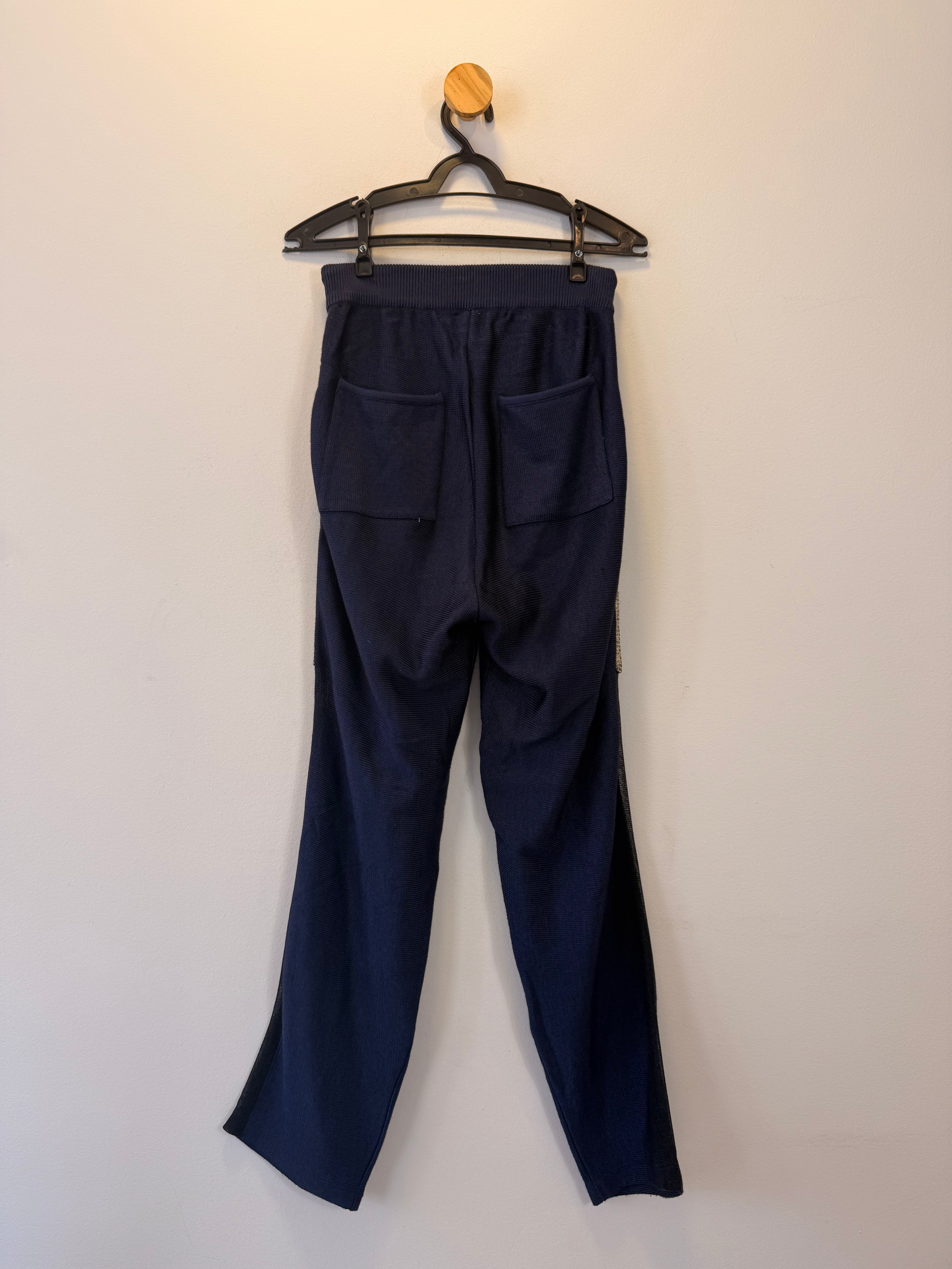 Calça em Malha Azul