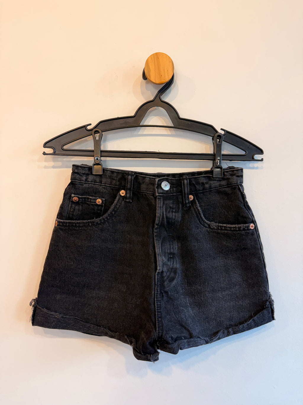 Short Jeans Preto Zara