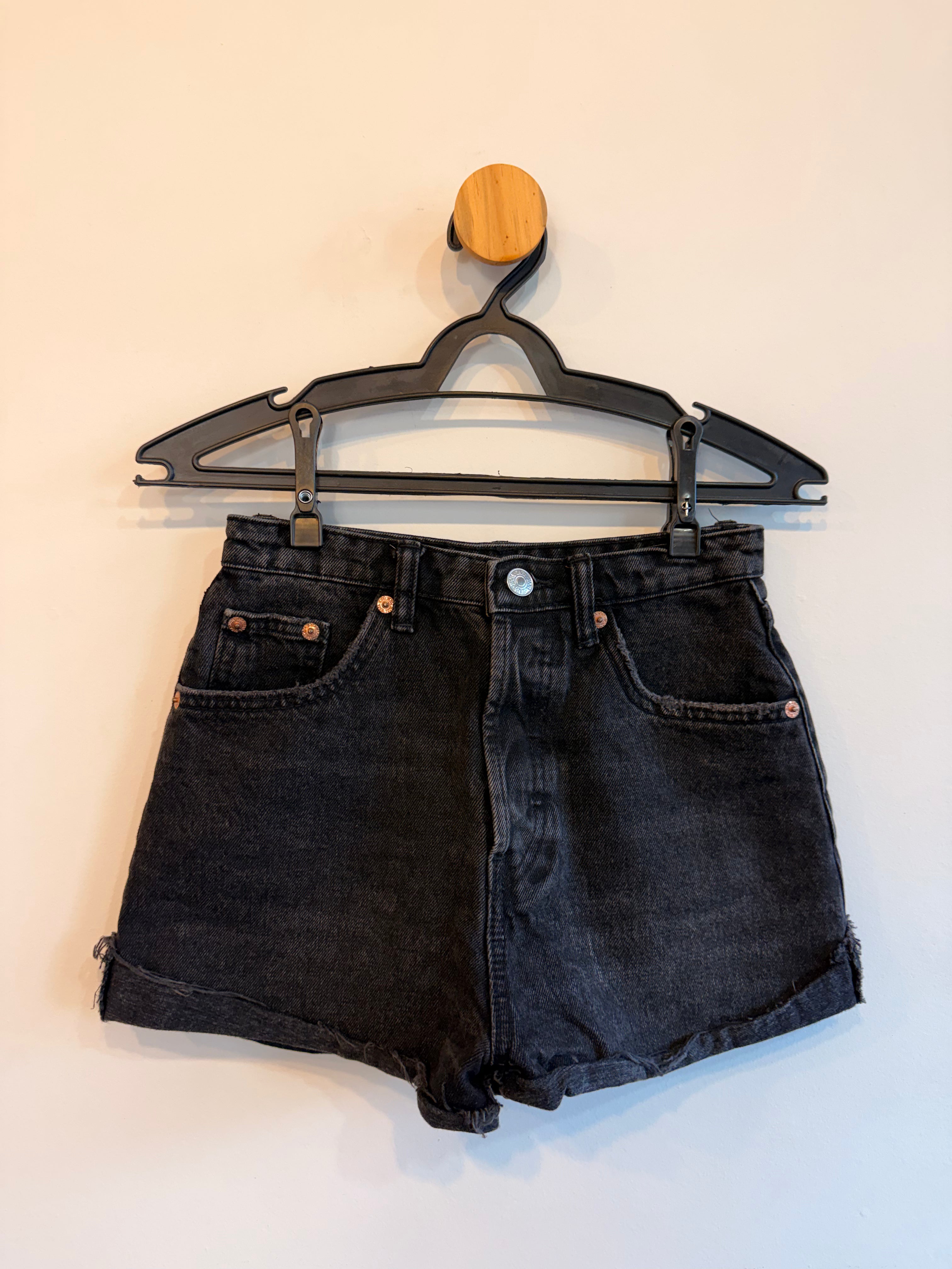 Short Jeans Preto Zara