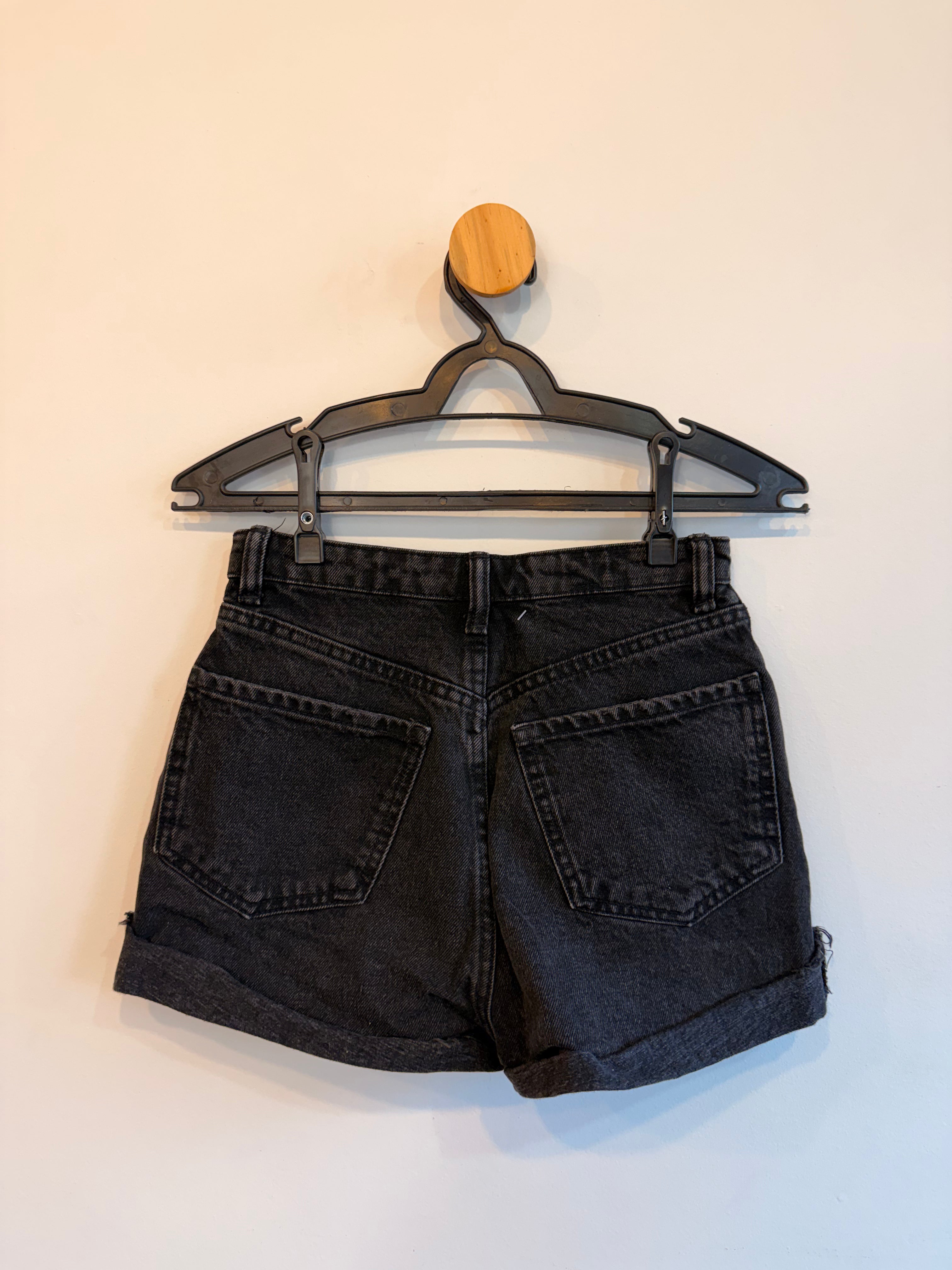 Short Jeans Preto Zara