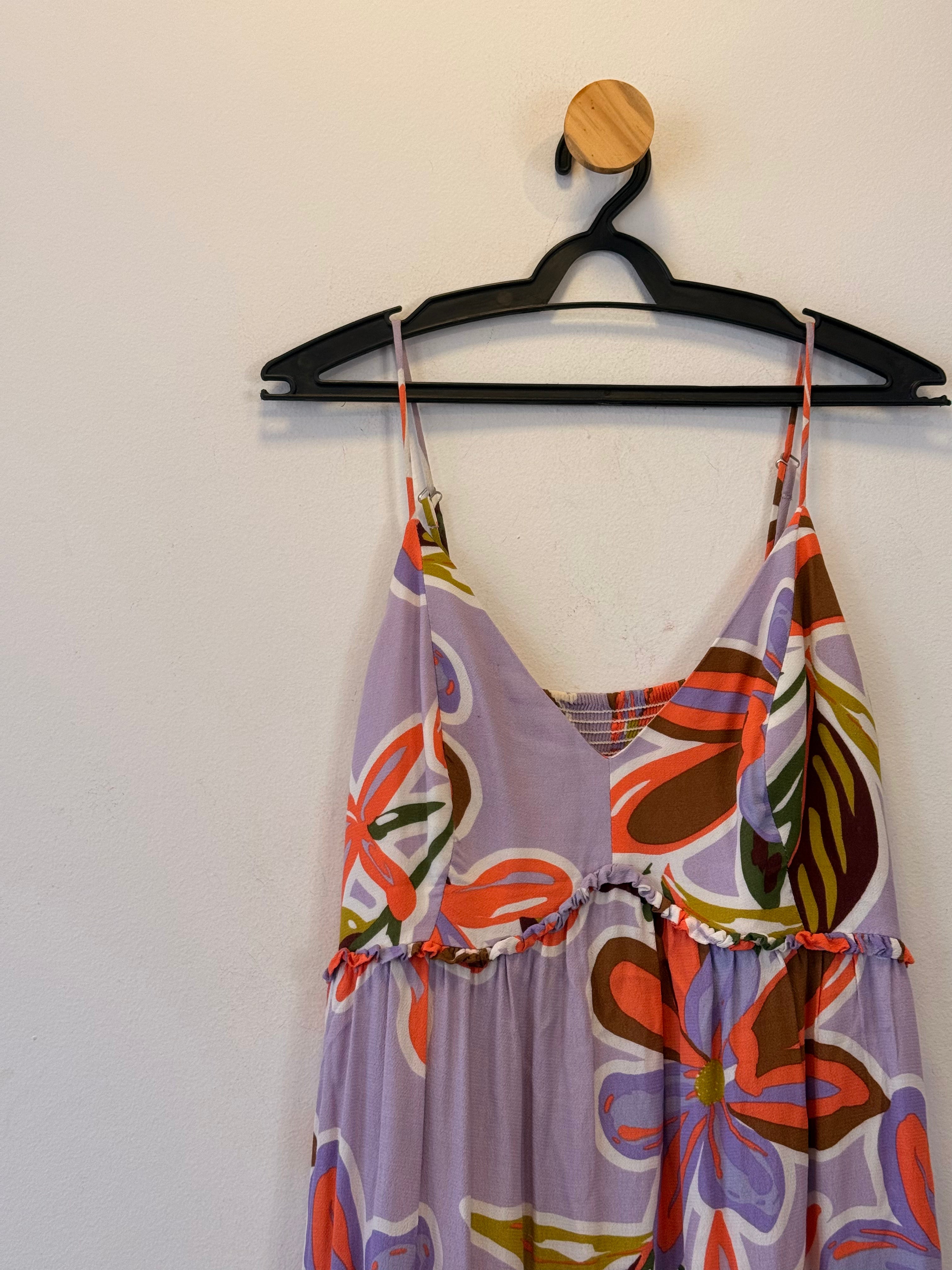 Vestido Estampa Floral Shoulder