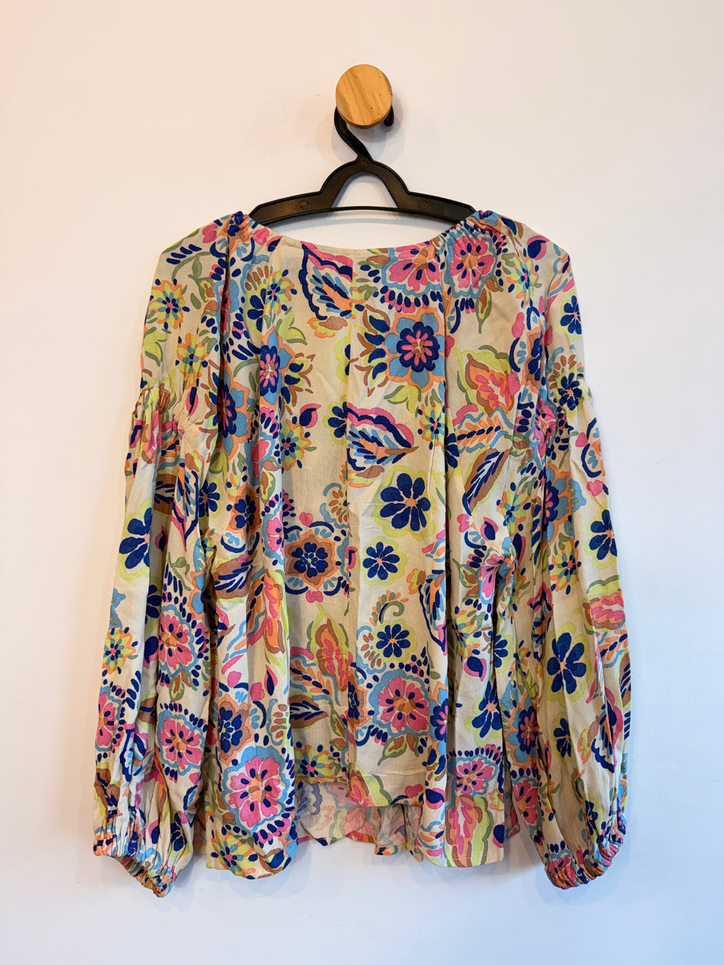 Blusa Manga Longa Estampada Shoulder