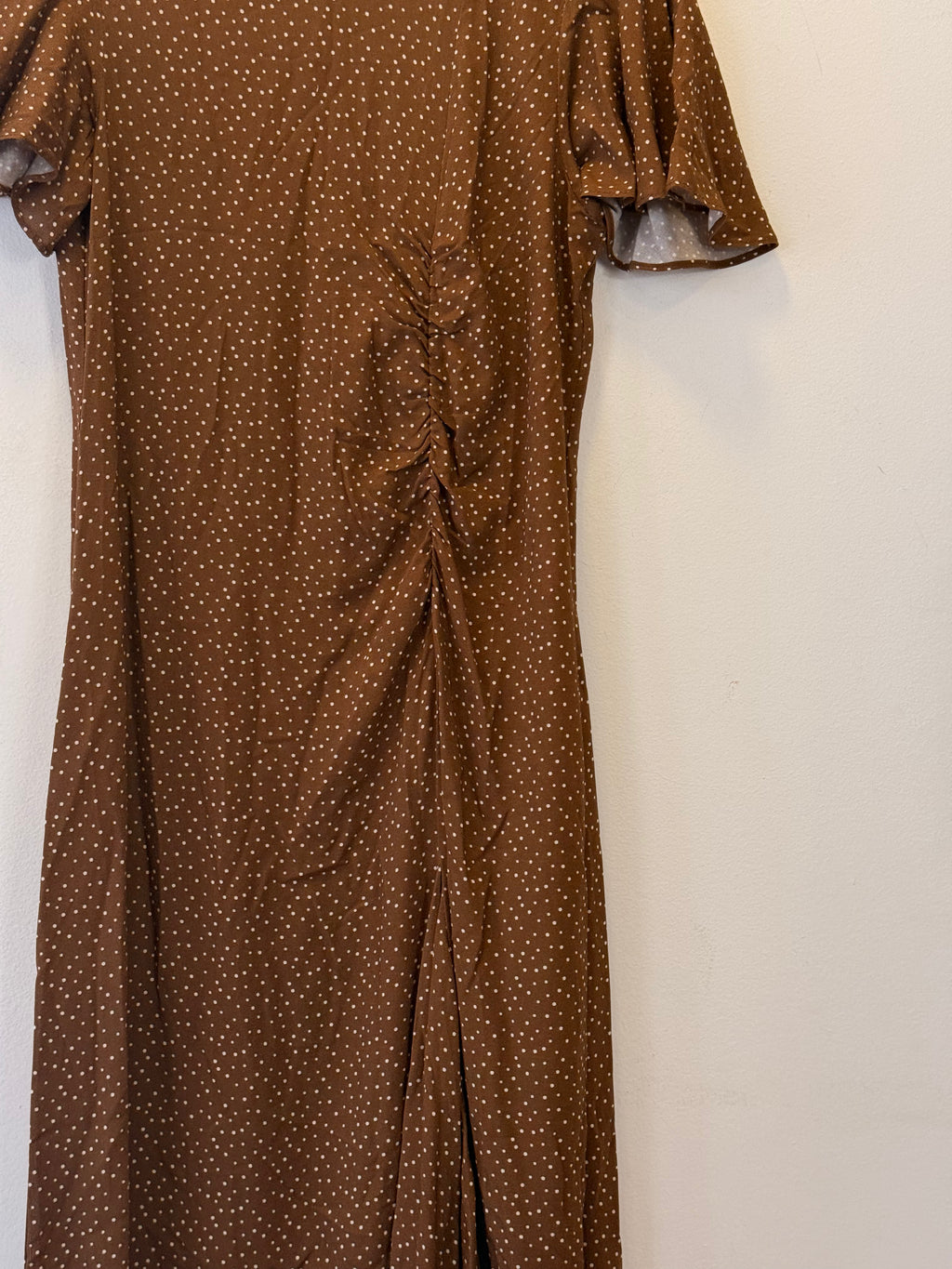 Vestido Poá Marrom