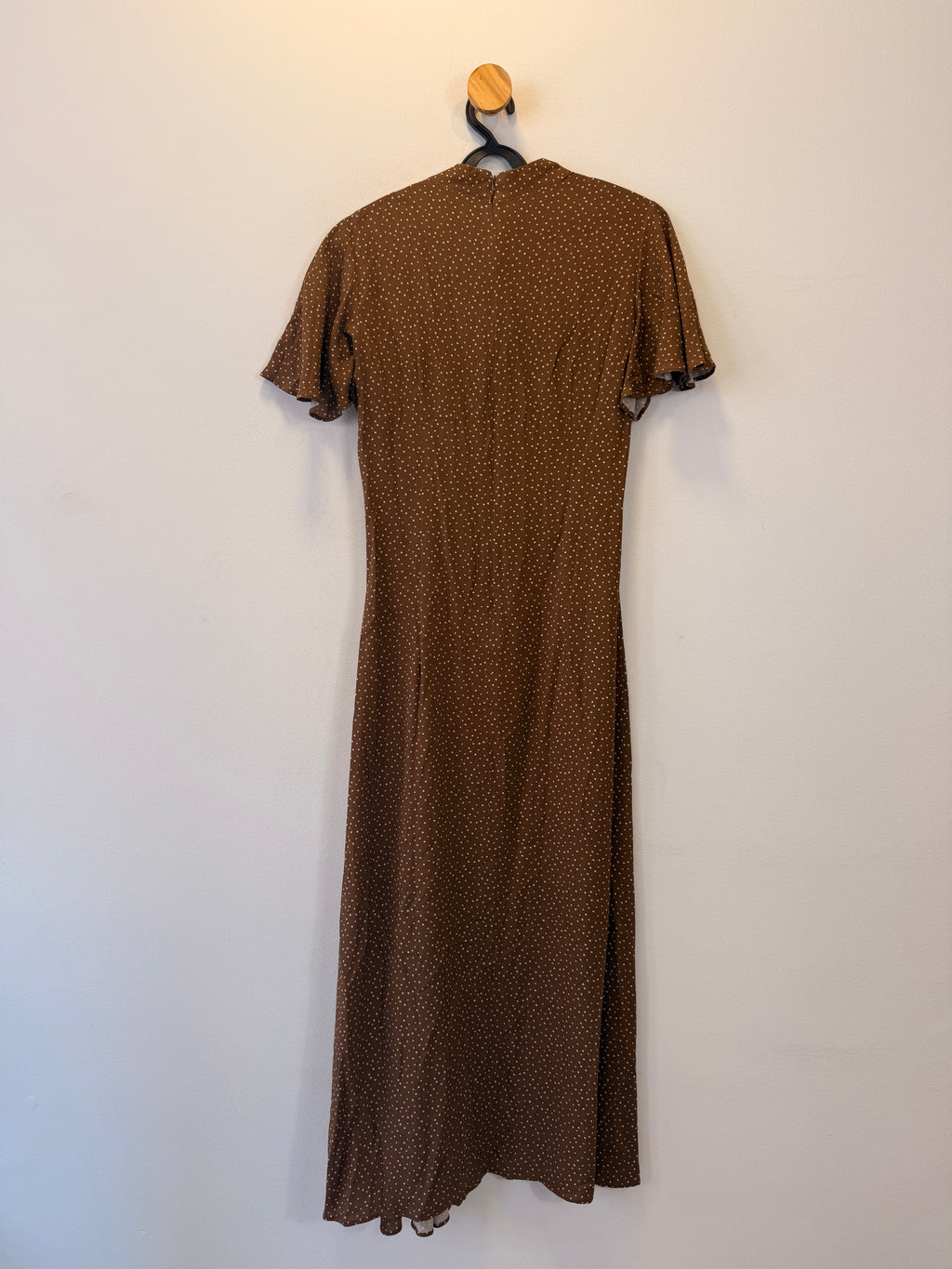 Vestido Poá Marrom