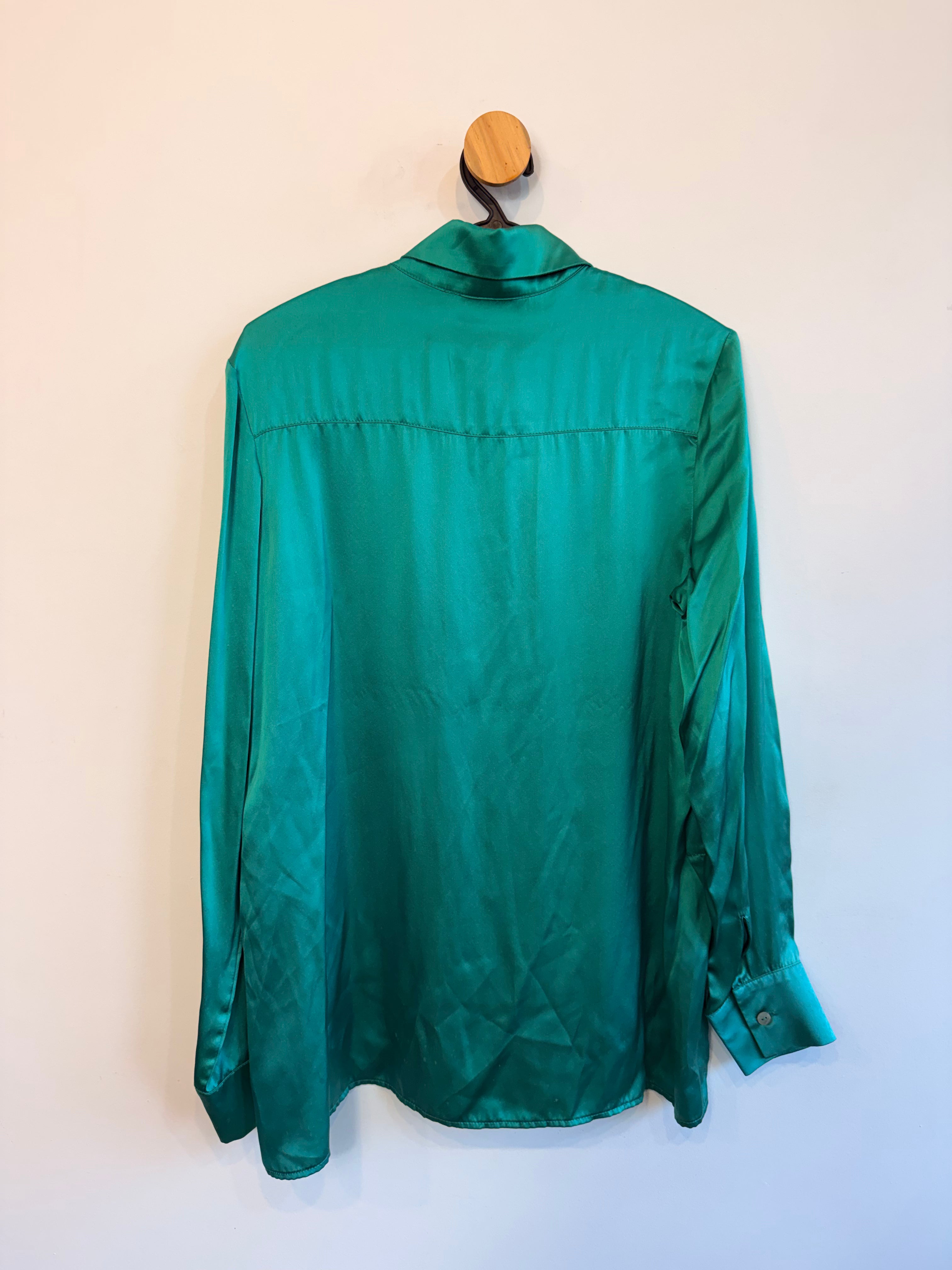 Camisa Verde 100% Seda