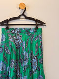 Saia Verde com Estampa Floral Zara