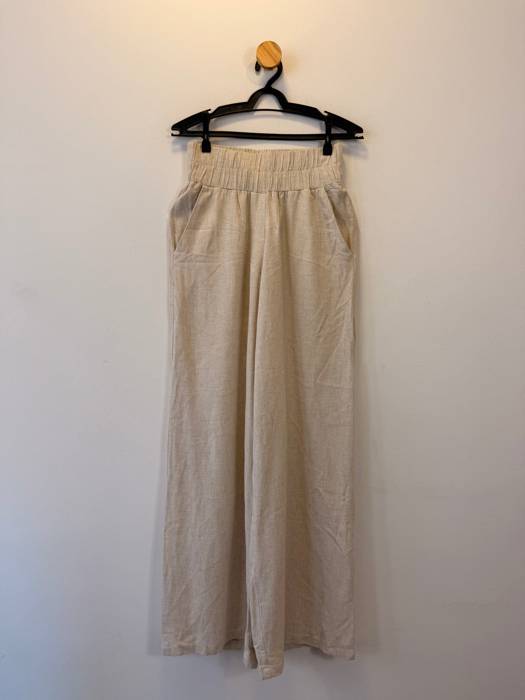 Calça Pantalona Bege