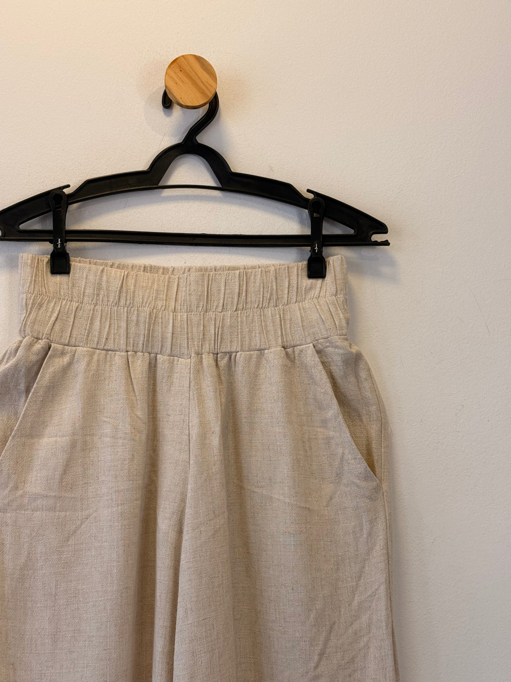 Calça Pantalona Bege