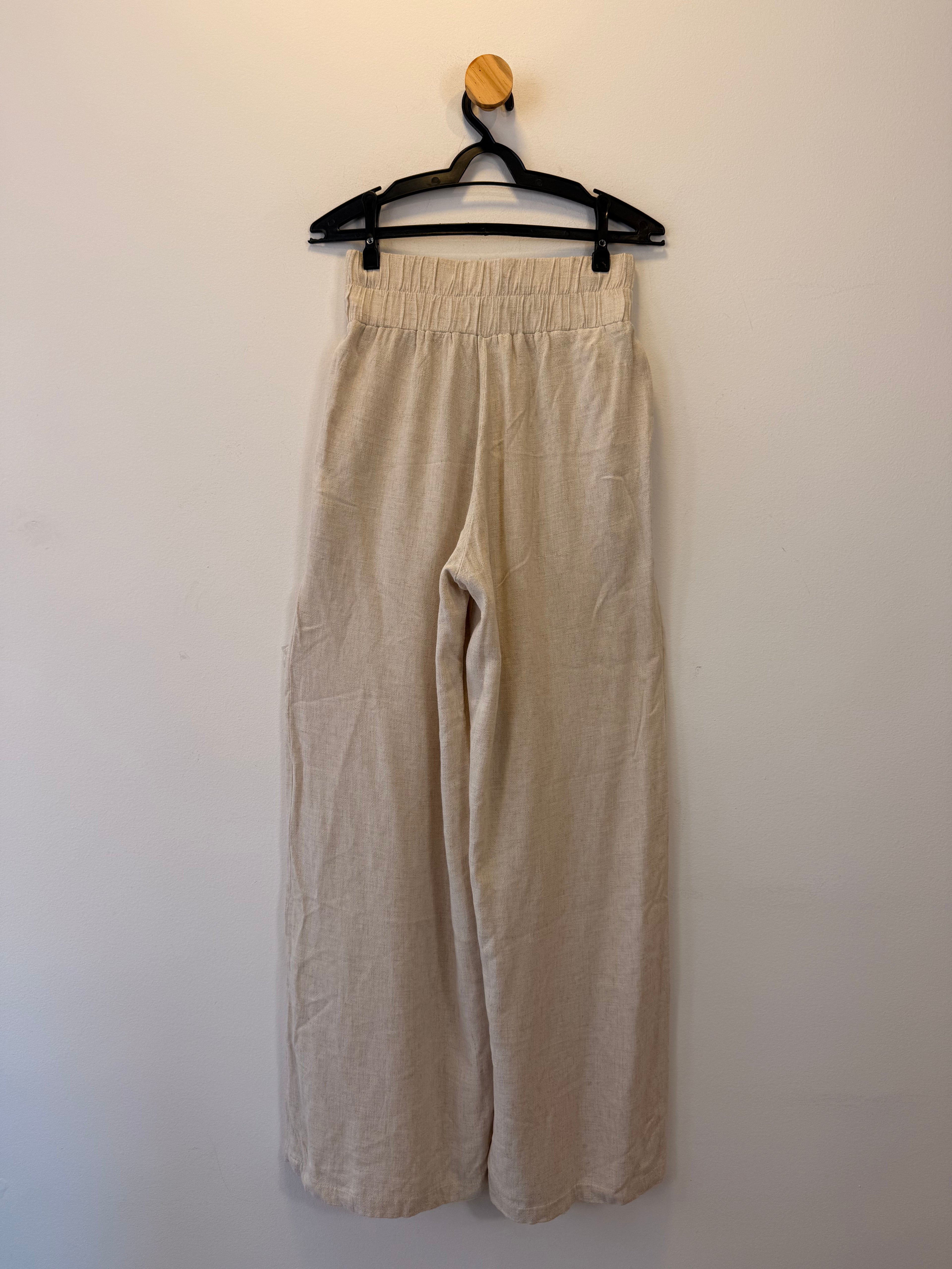 Calça Pantalona Bege