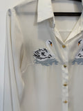Camisa Branca Bordada