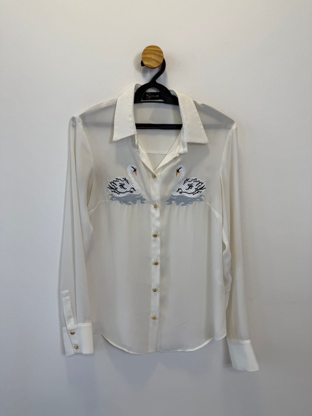 Camisa Branca Bordada