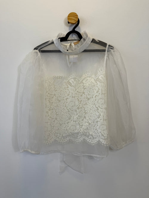 Blusa Branca Renda