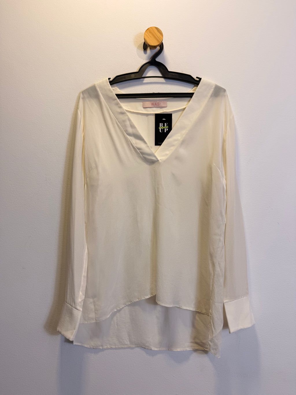 Camisa de Seda Branca Was