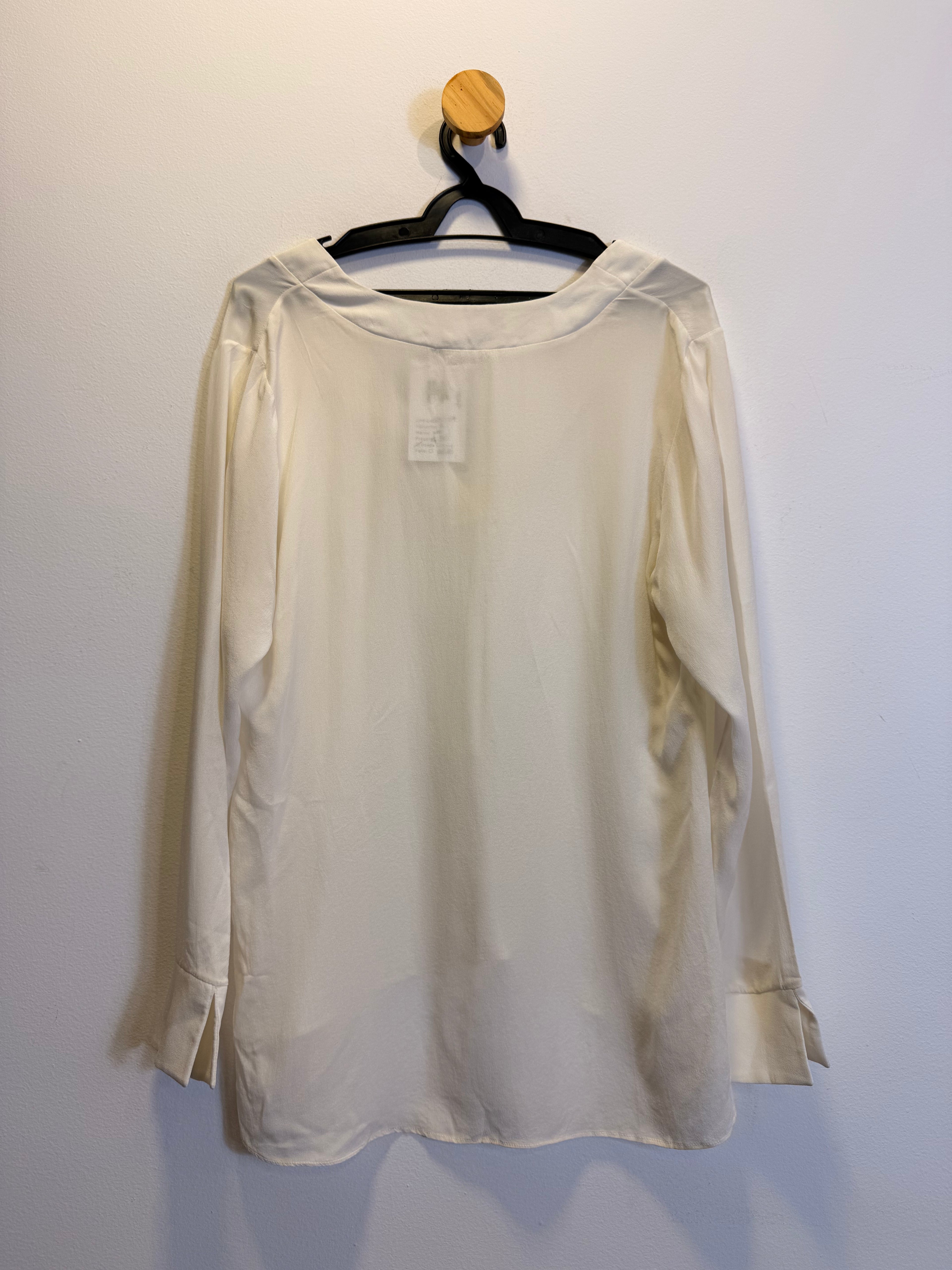 Camisa de Seda Branca Was