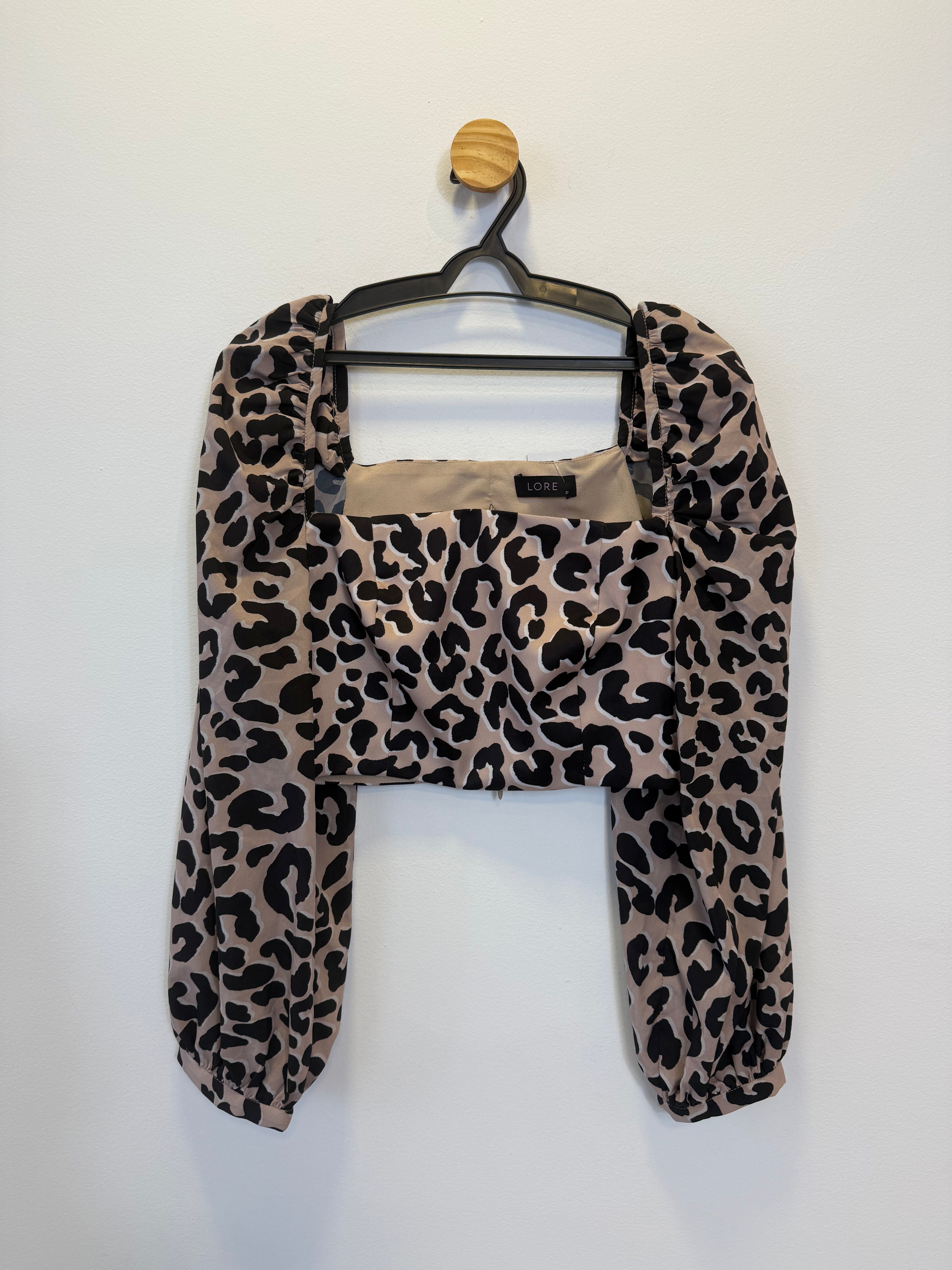 Cropped Animal Print