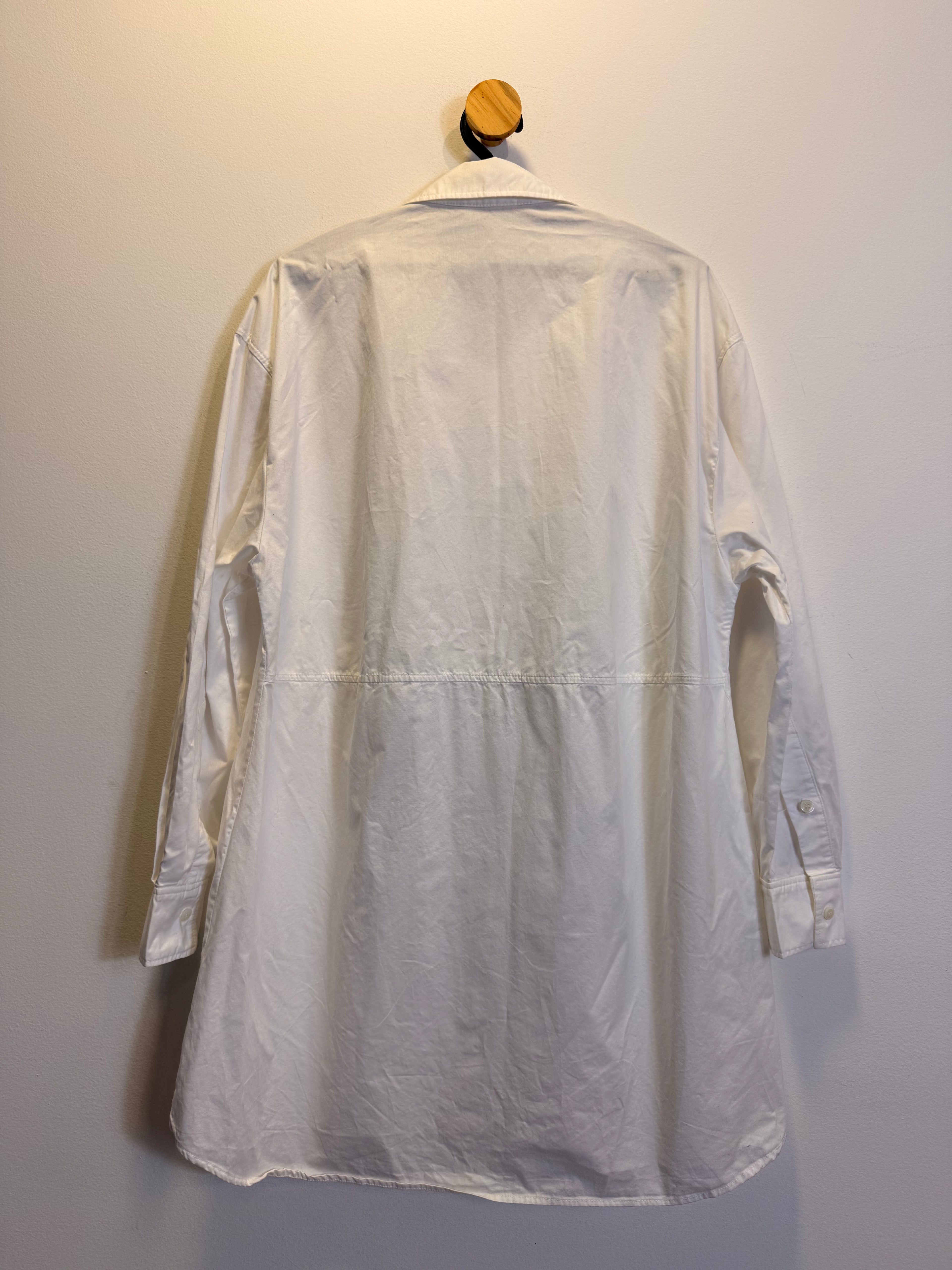 Camisa Alongada Branca Zara