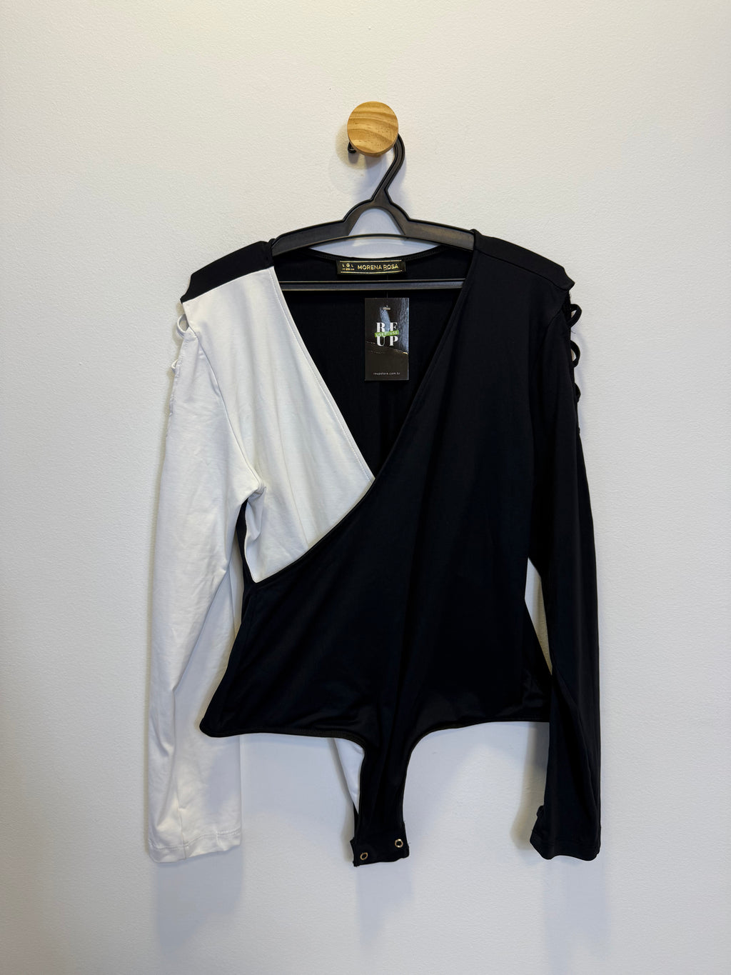 Body Transpassado Branco e Preto