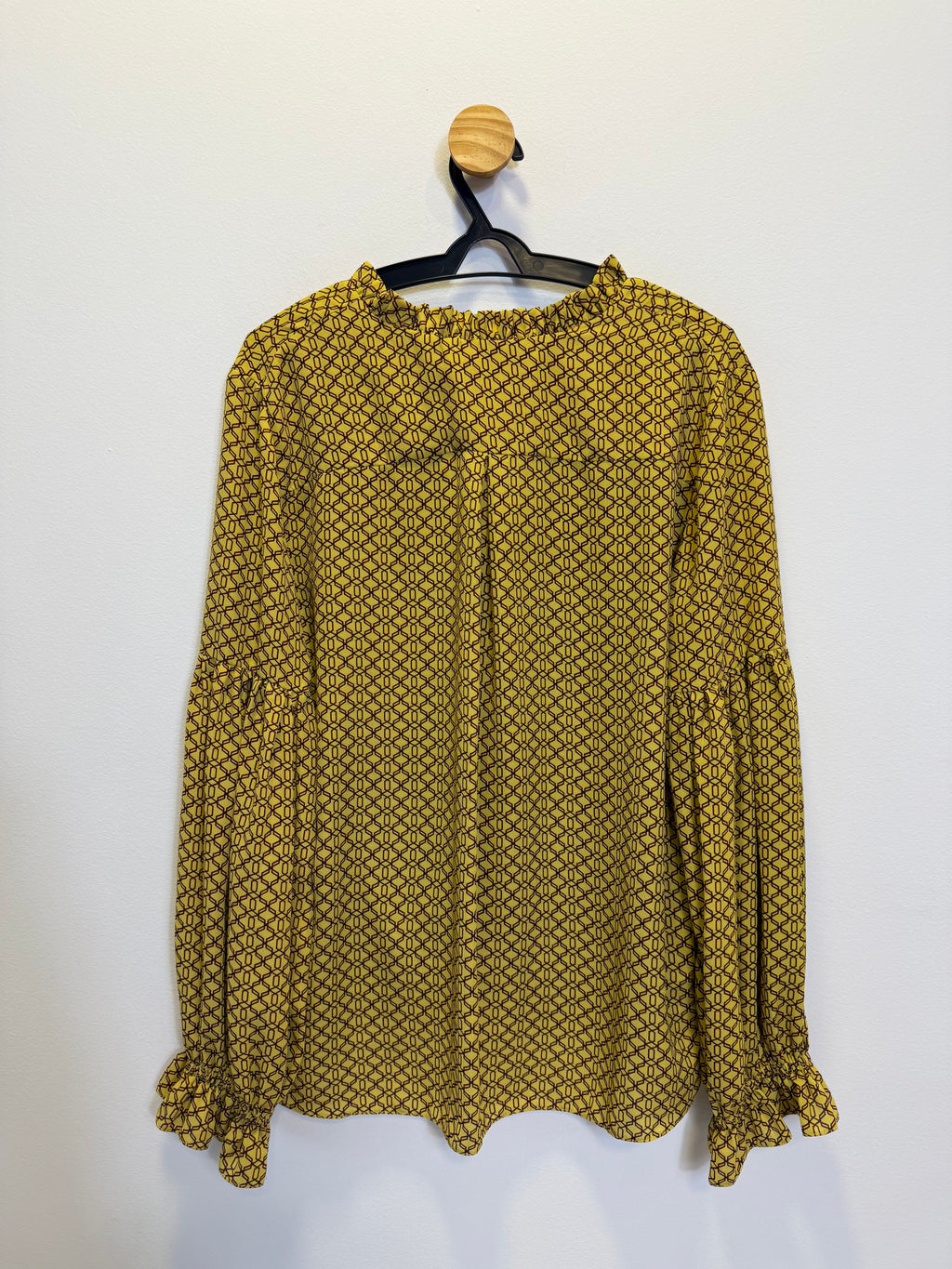 Blusa Amarela Estampa Geométrica