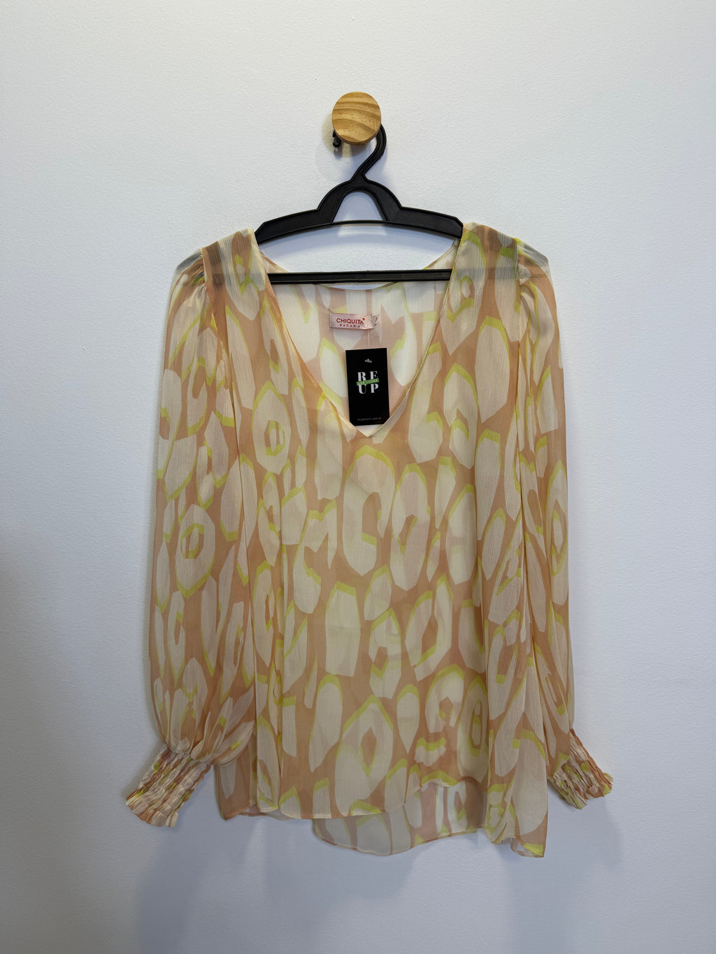 Blusa Nude Estampada