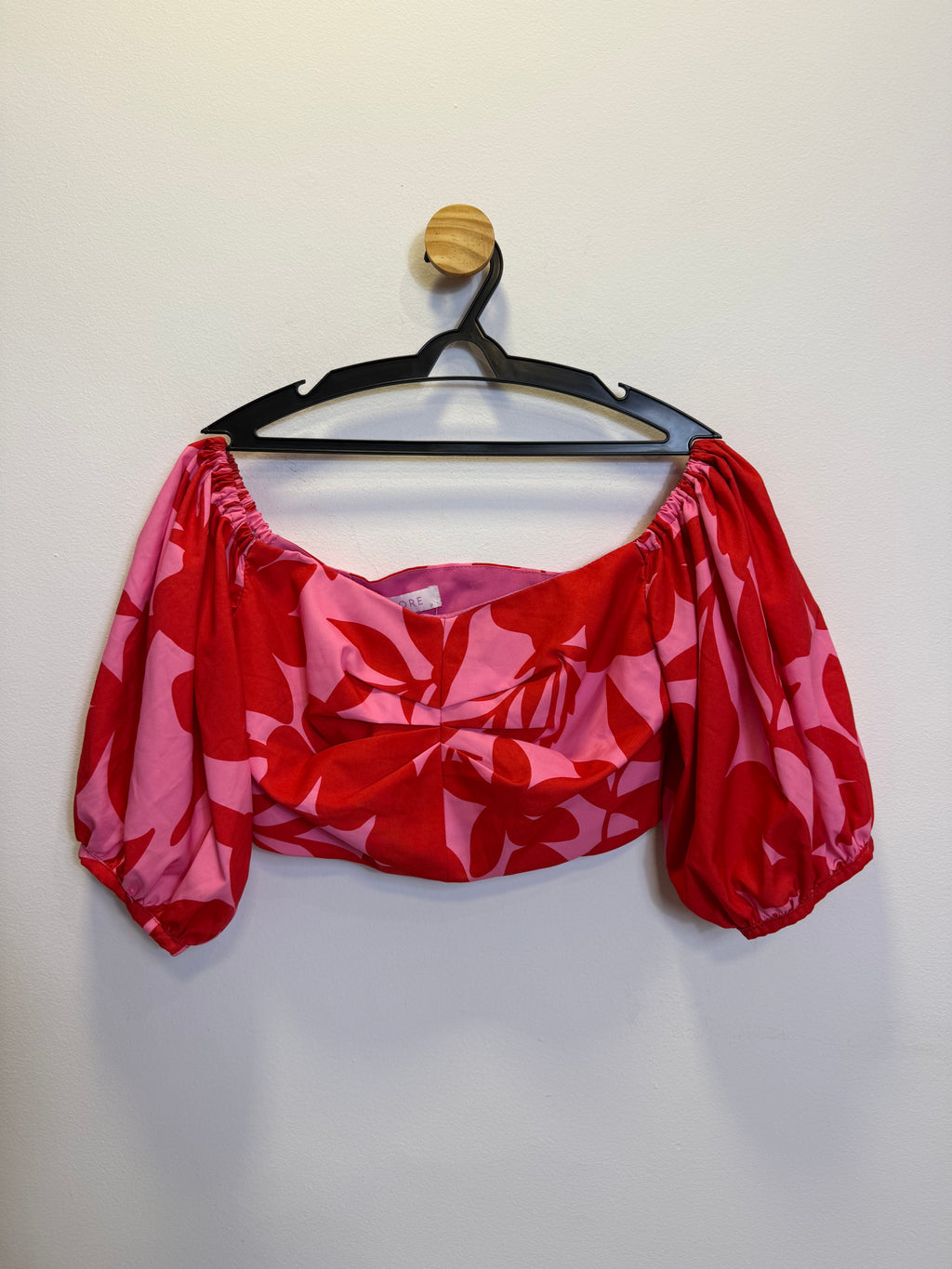Cropped Vermelho e Rosa