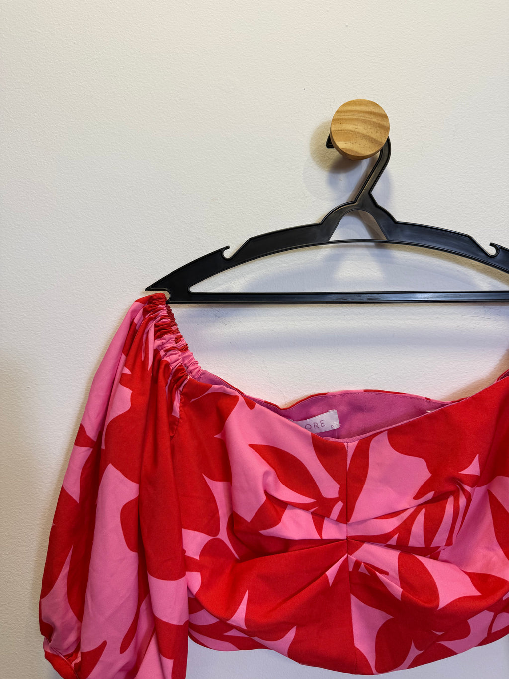 Cropped Vermelho e Rosa