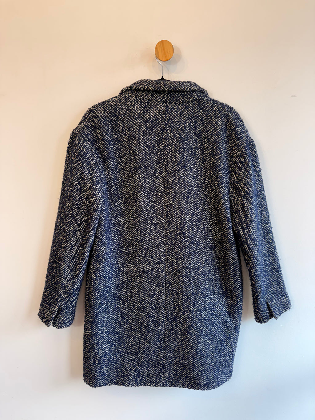 Casaco de Tweed Azul Zara