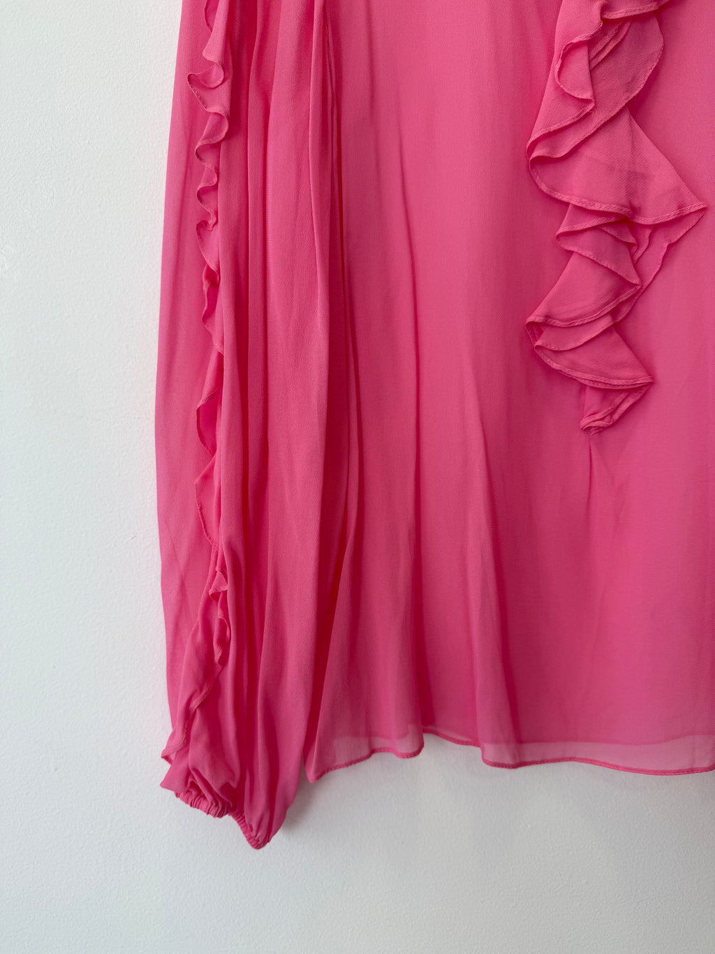 Blusa Rosa com Babados