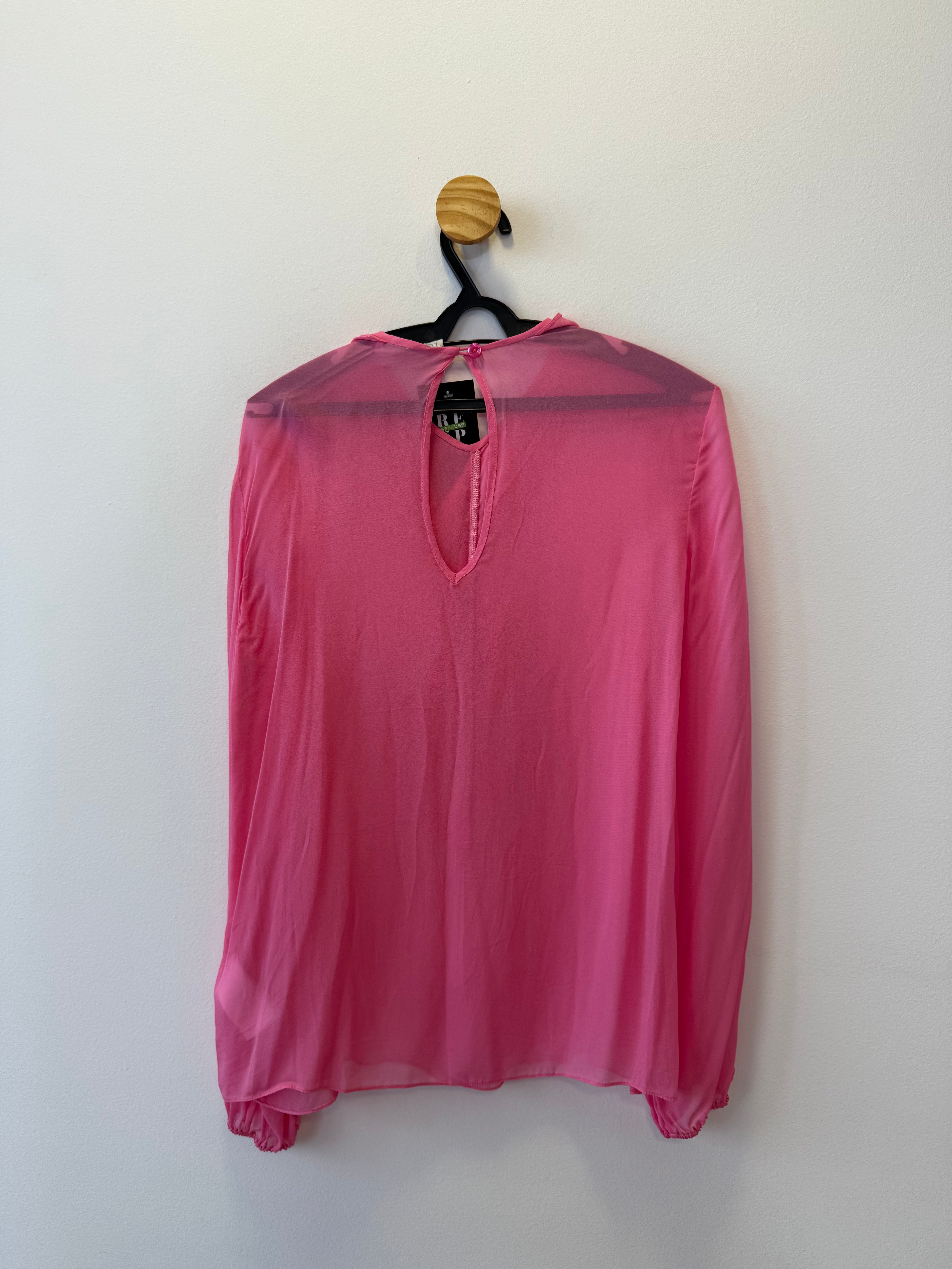 Blusa Rosa com Babados