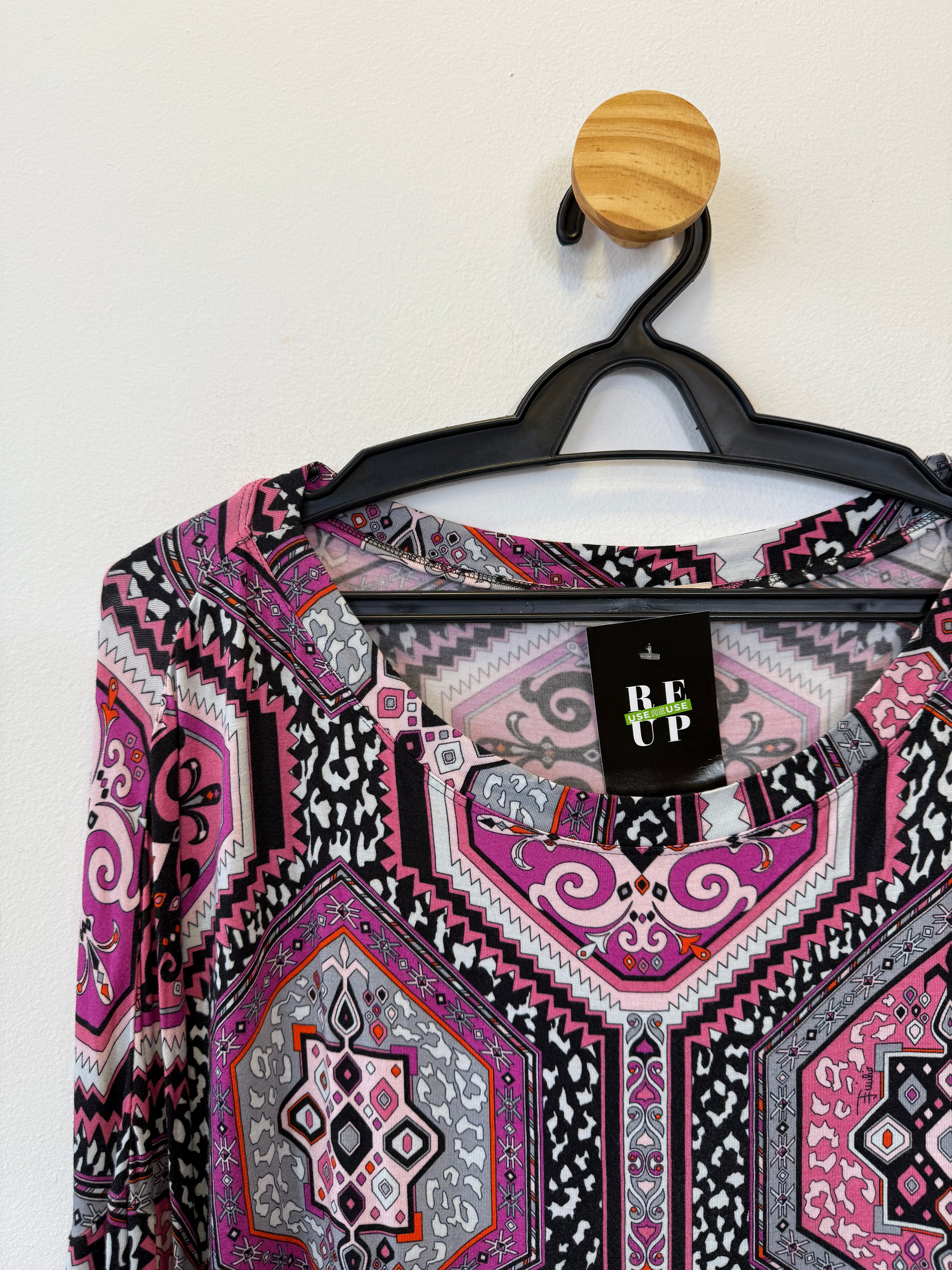 Blusa Estampa Rosa