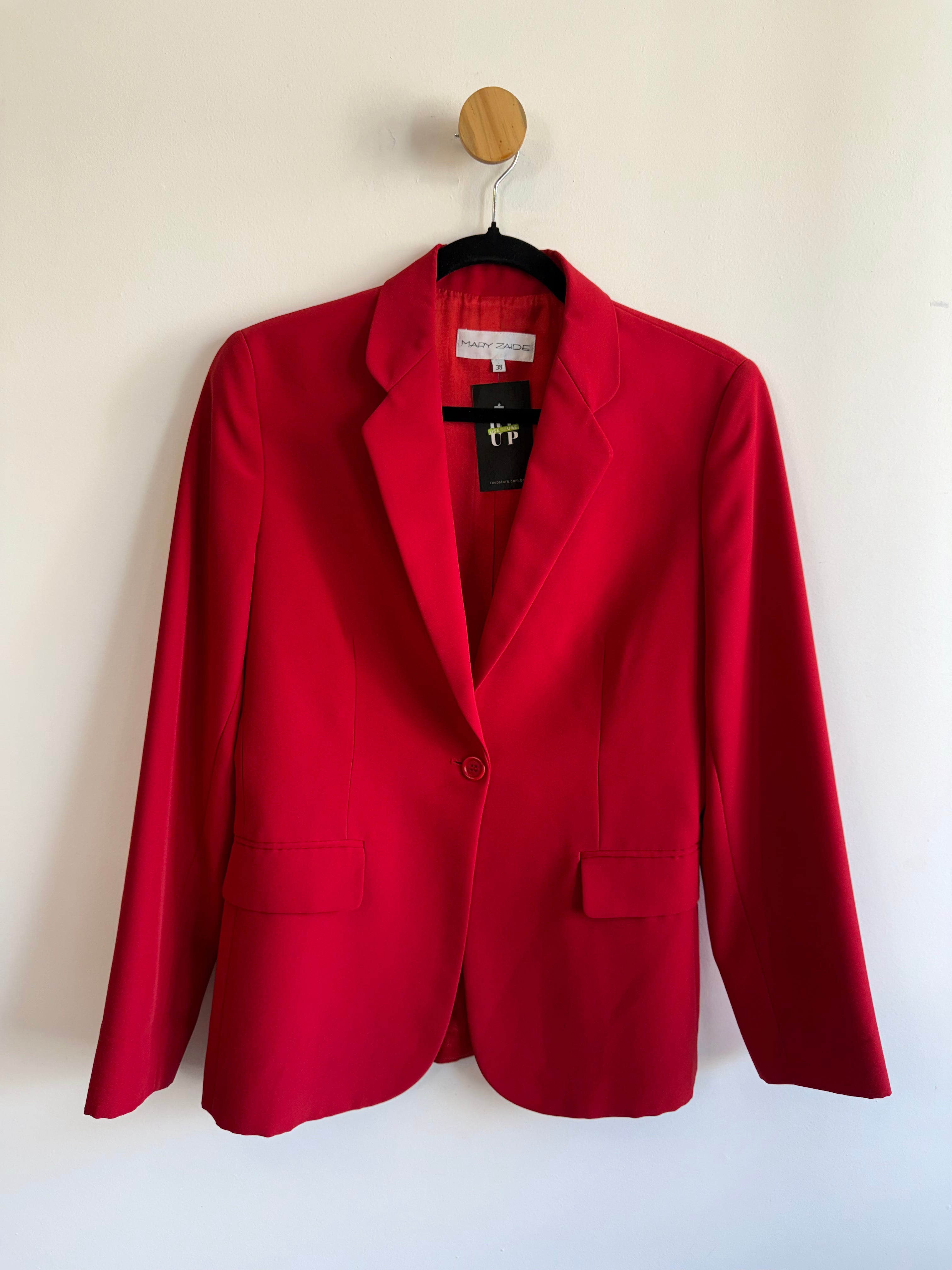 Blazer Vermelho Mary Zaide