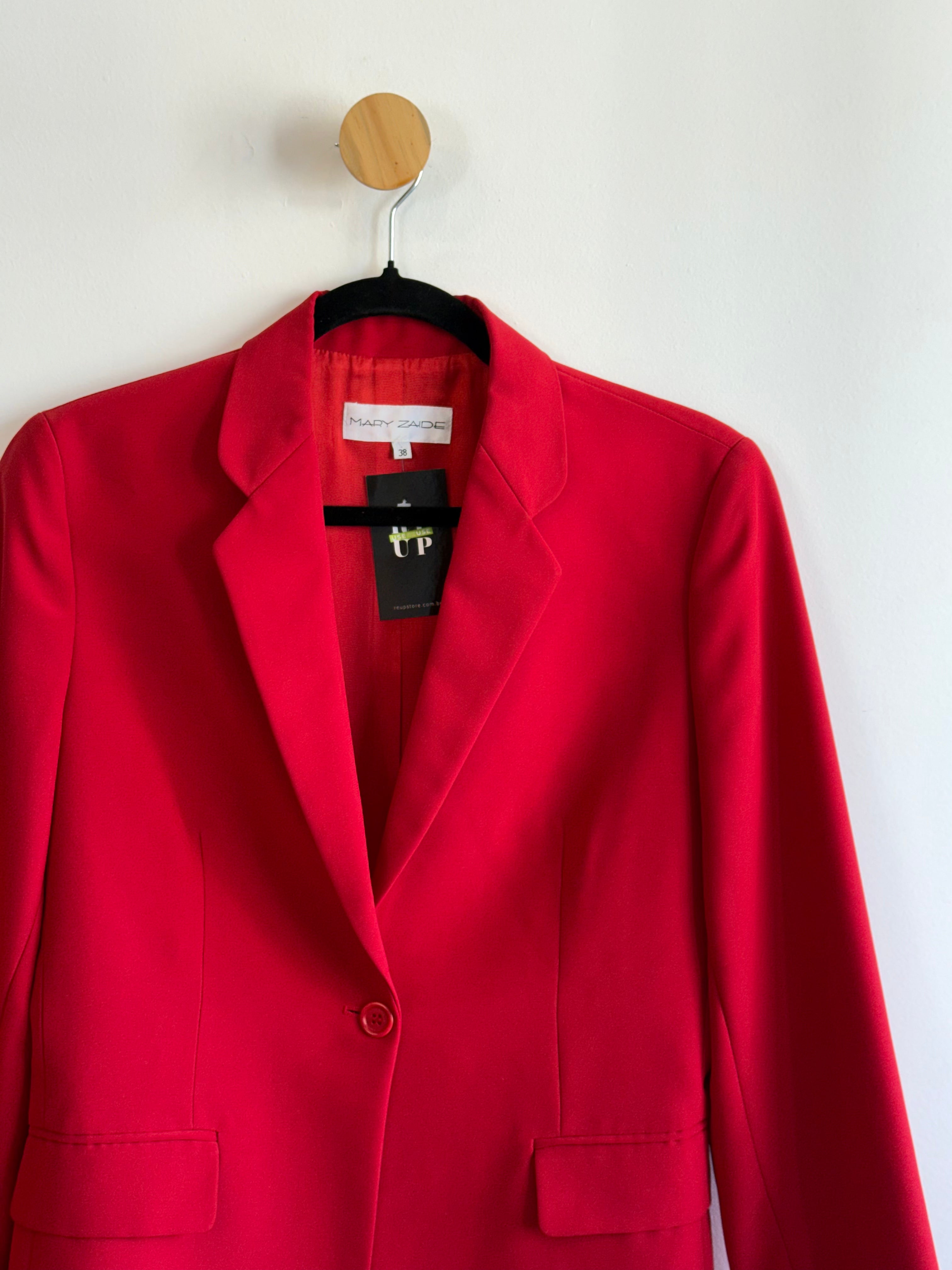 Blazer Vermelho Mary Zaide