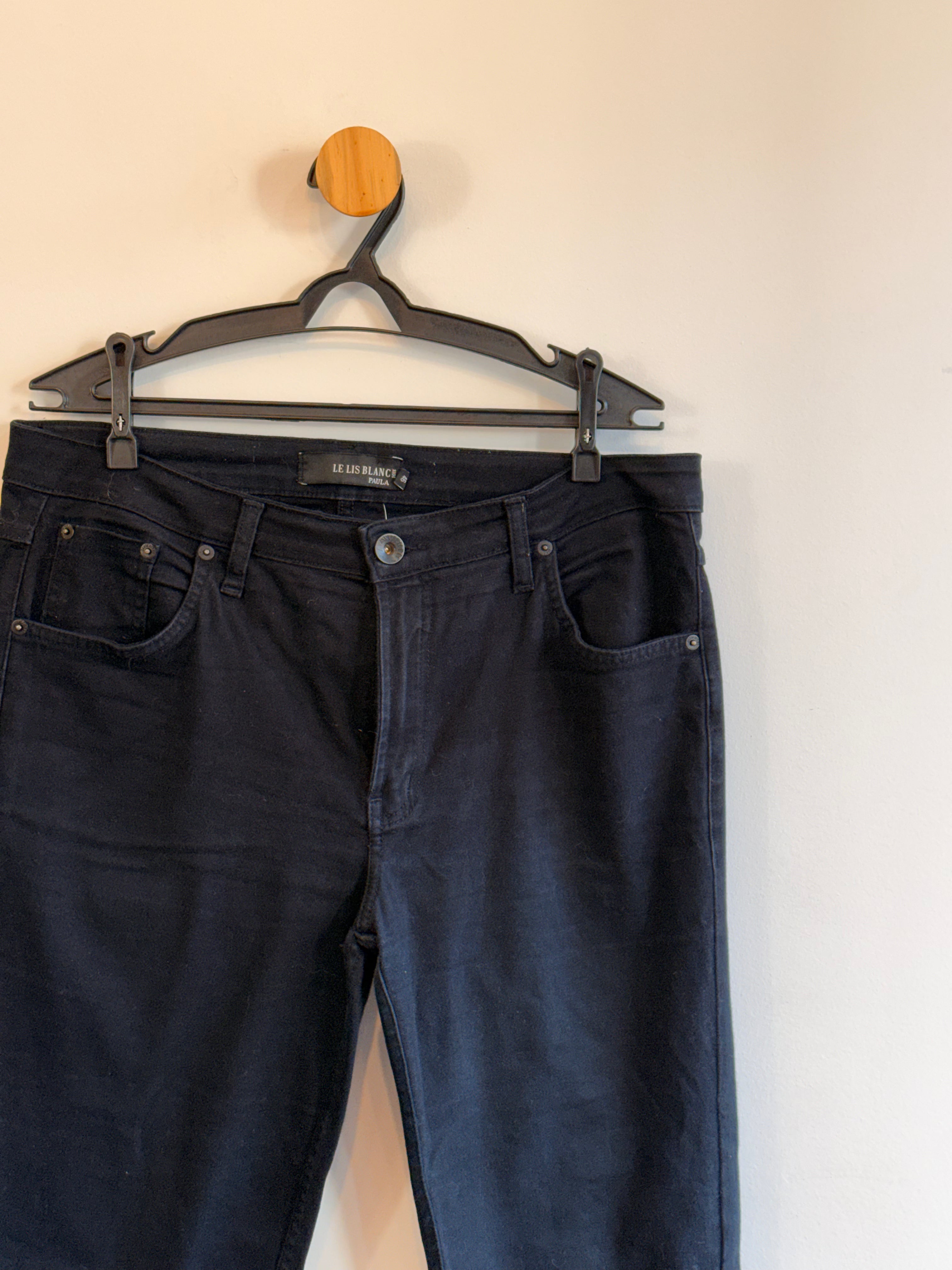 Calça Jeans Preta Le Lis Blanc