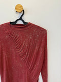 Blusa Drapeada Marsala