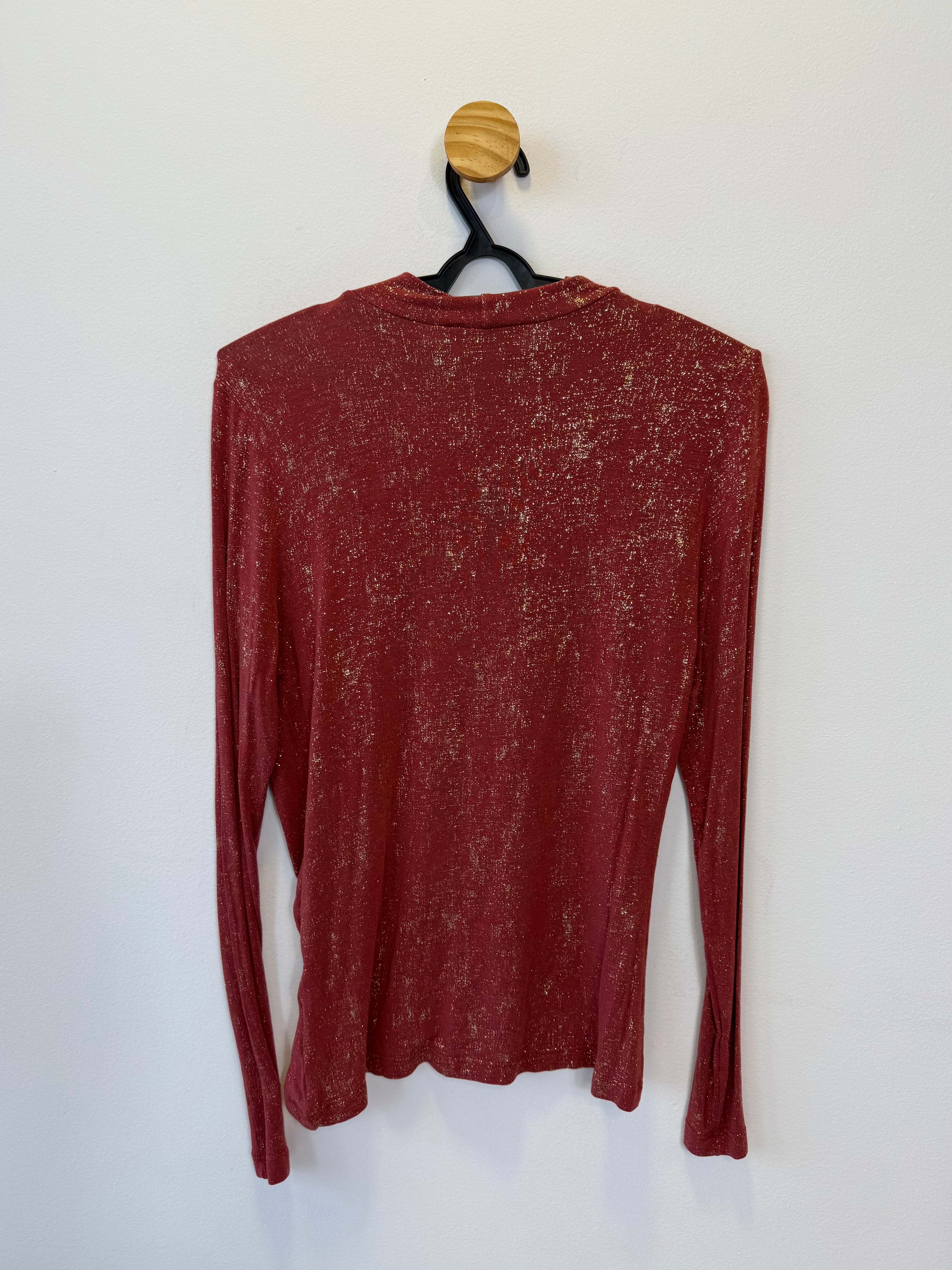 Blusa Drapeada Marsala