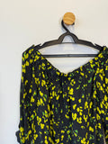 Blusa Ombro a Ombro Estampa Amarela