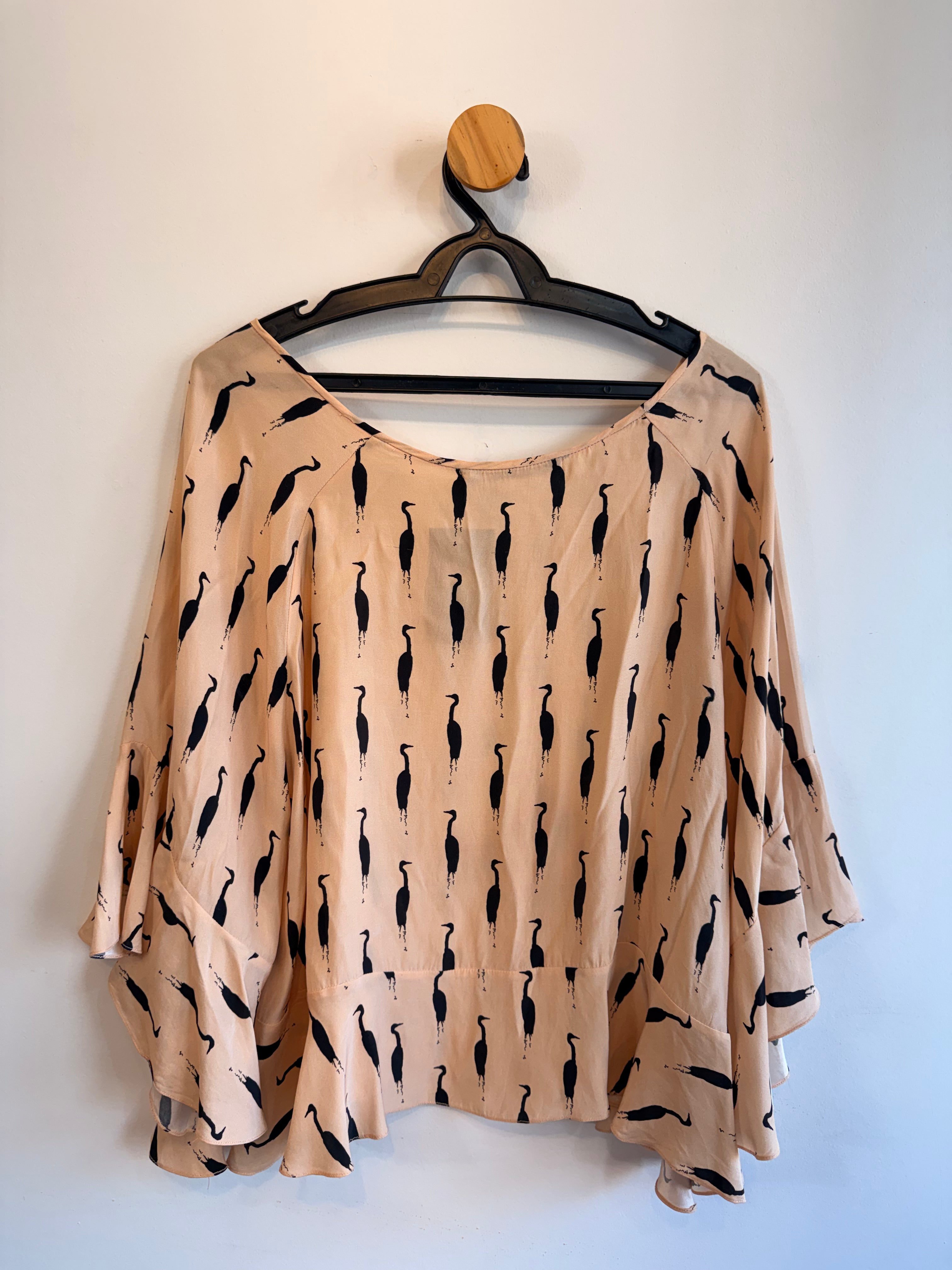 Blusa 100% Seda Animale