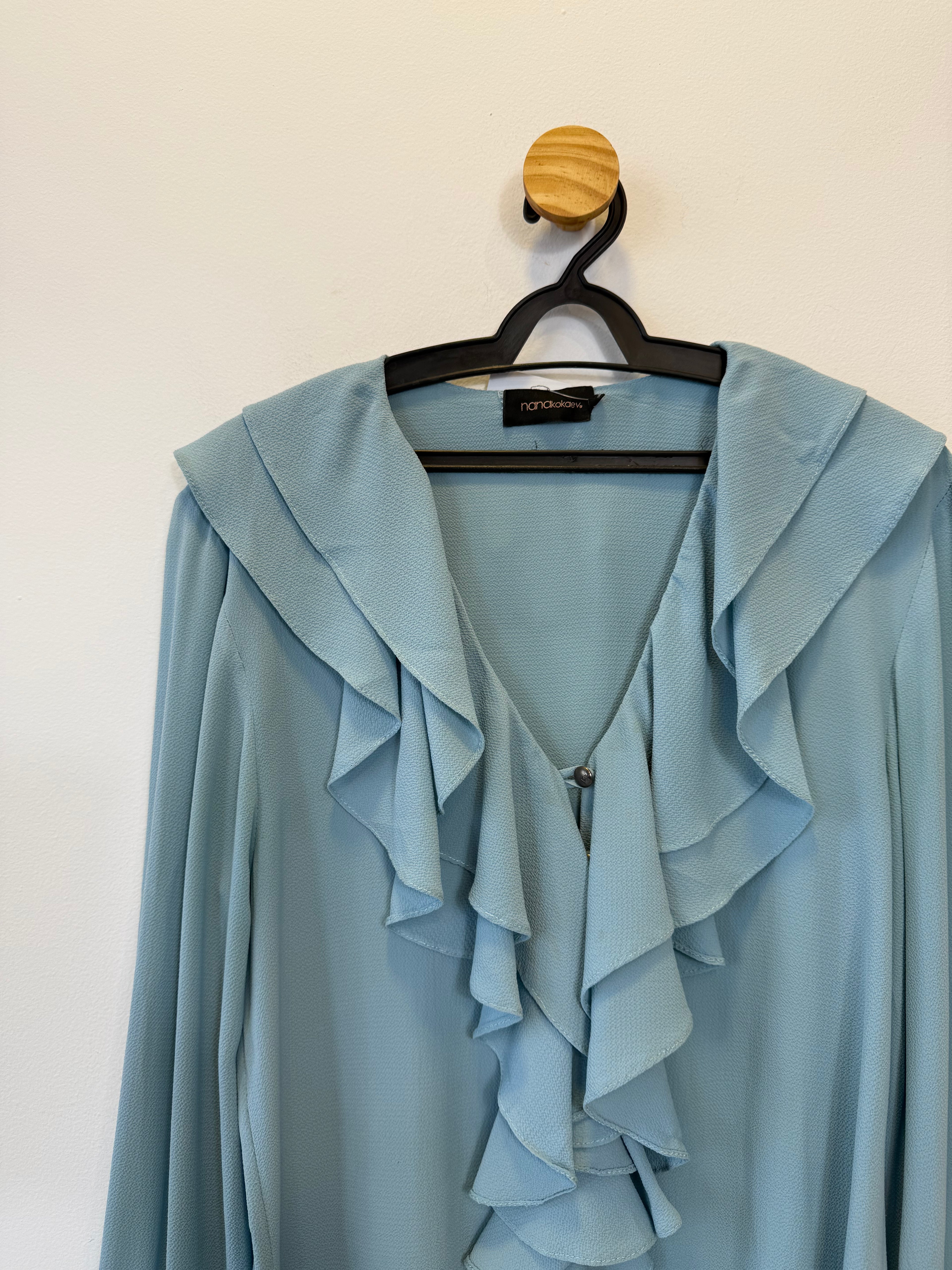 Blusa  Celeste com Babados