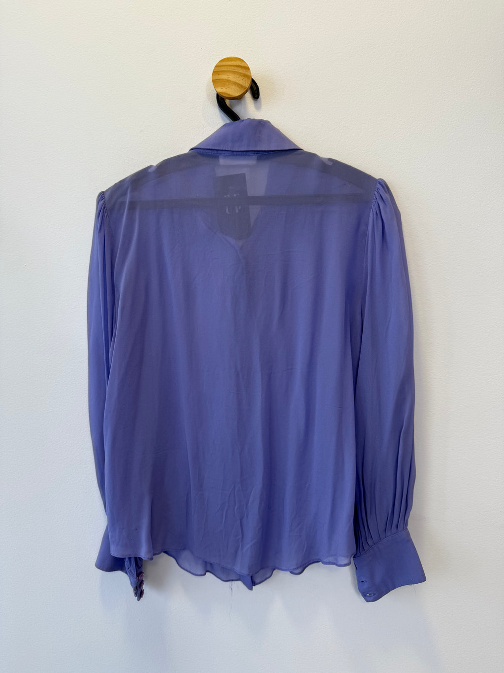 Camisa Drapeada Azul Serenity
