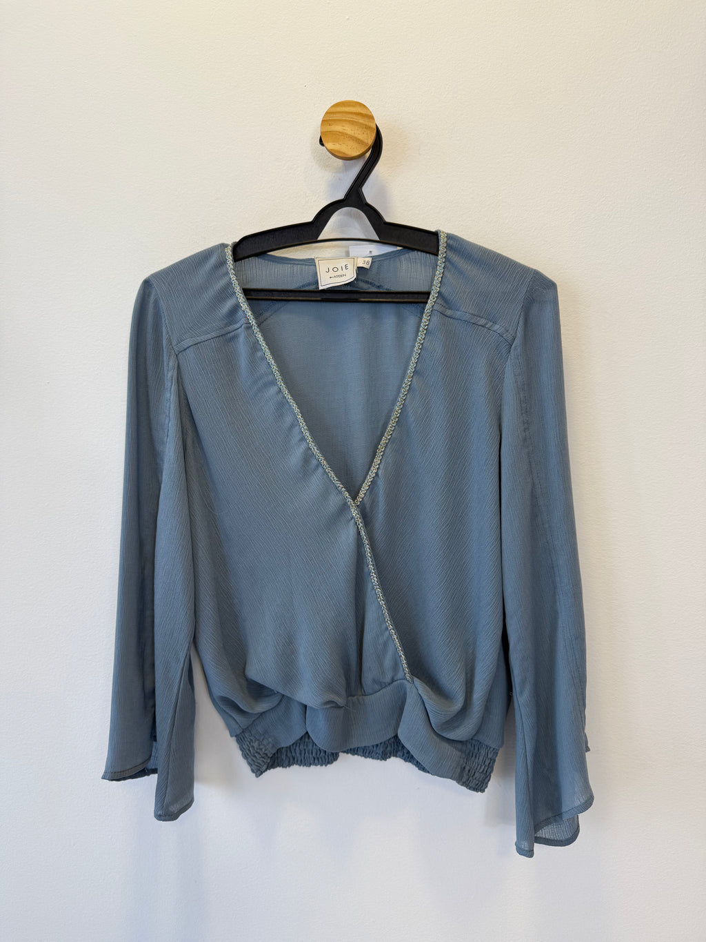 Blusa Transpassada Azul