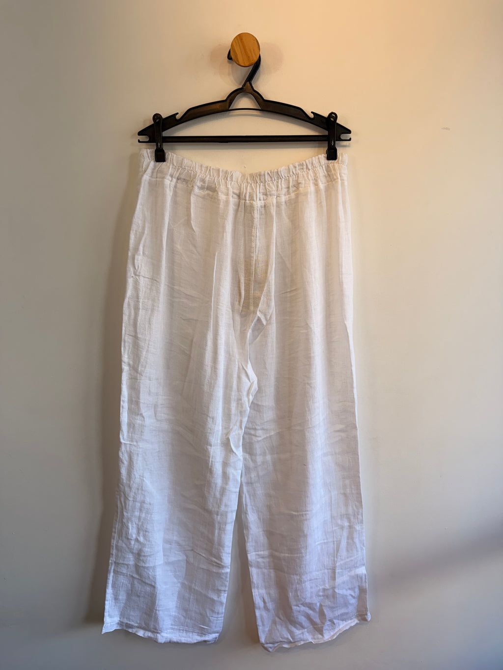 Calça Branca 100% Linho Madre Reina