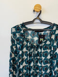 Blusa Estampa em Flores Azuis