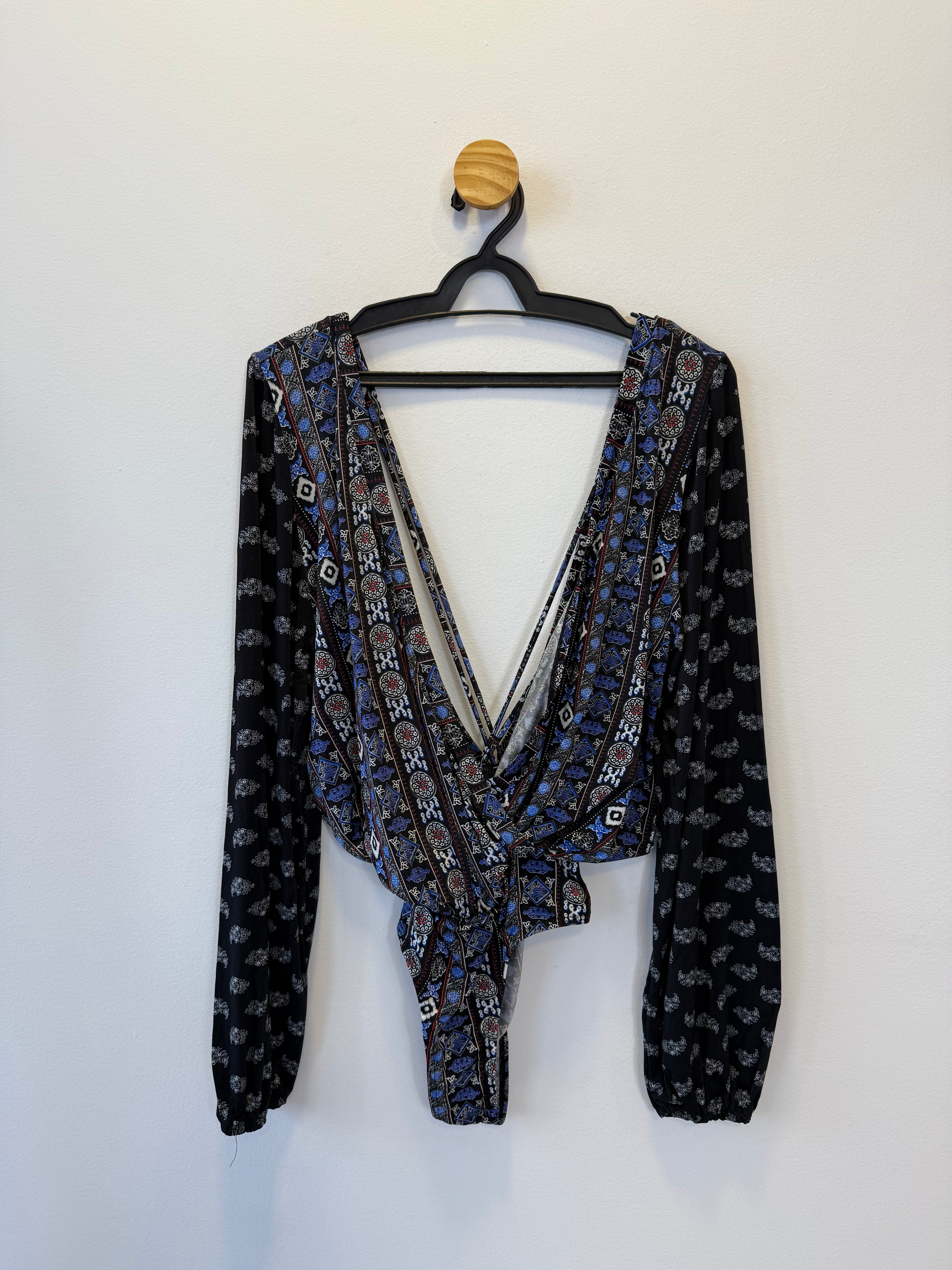 Body Estampa Azul