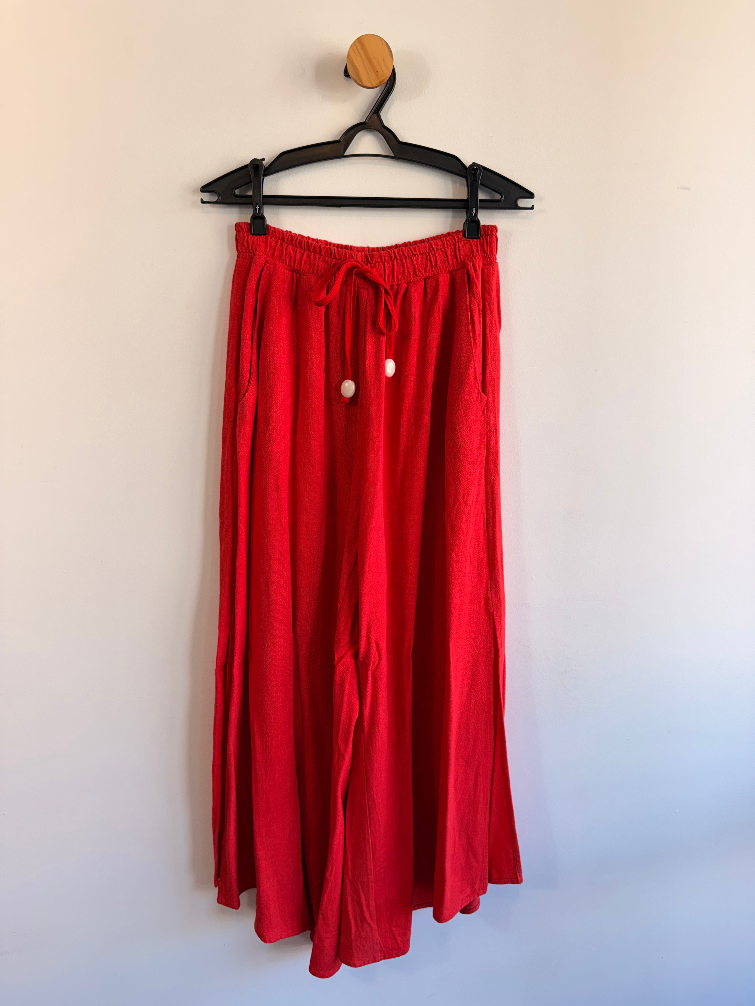 Calça Vermelha Simone Franco