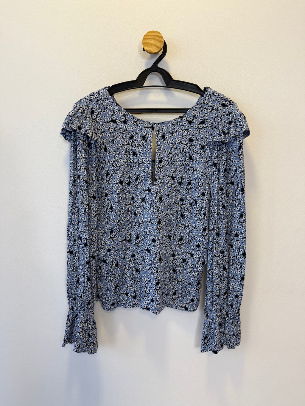 Blusa Azul Floral