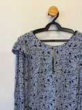 Blusa Azul Floral