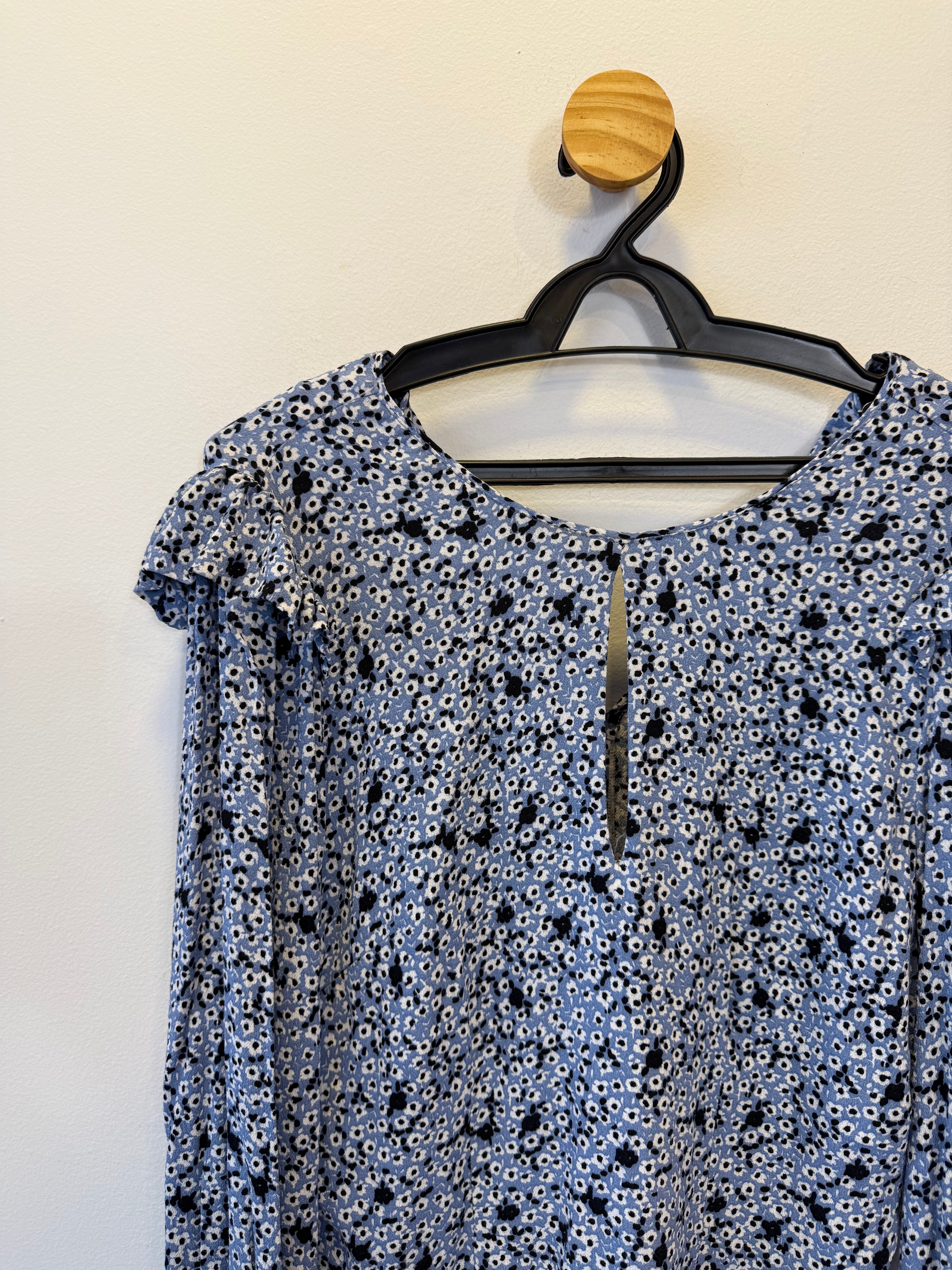 Blusa Azul Floral