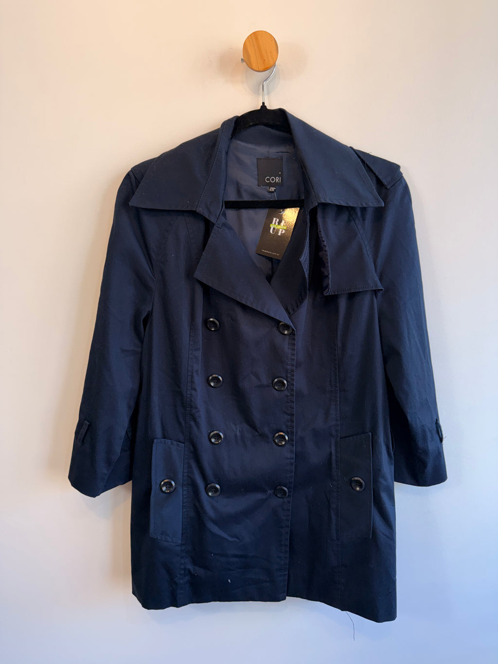 Trench Coat Azul Marinho Cori