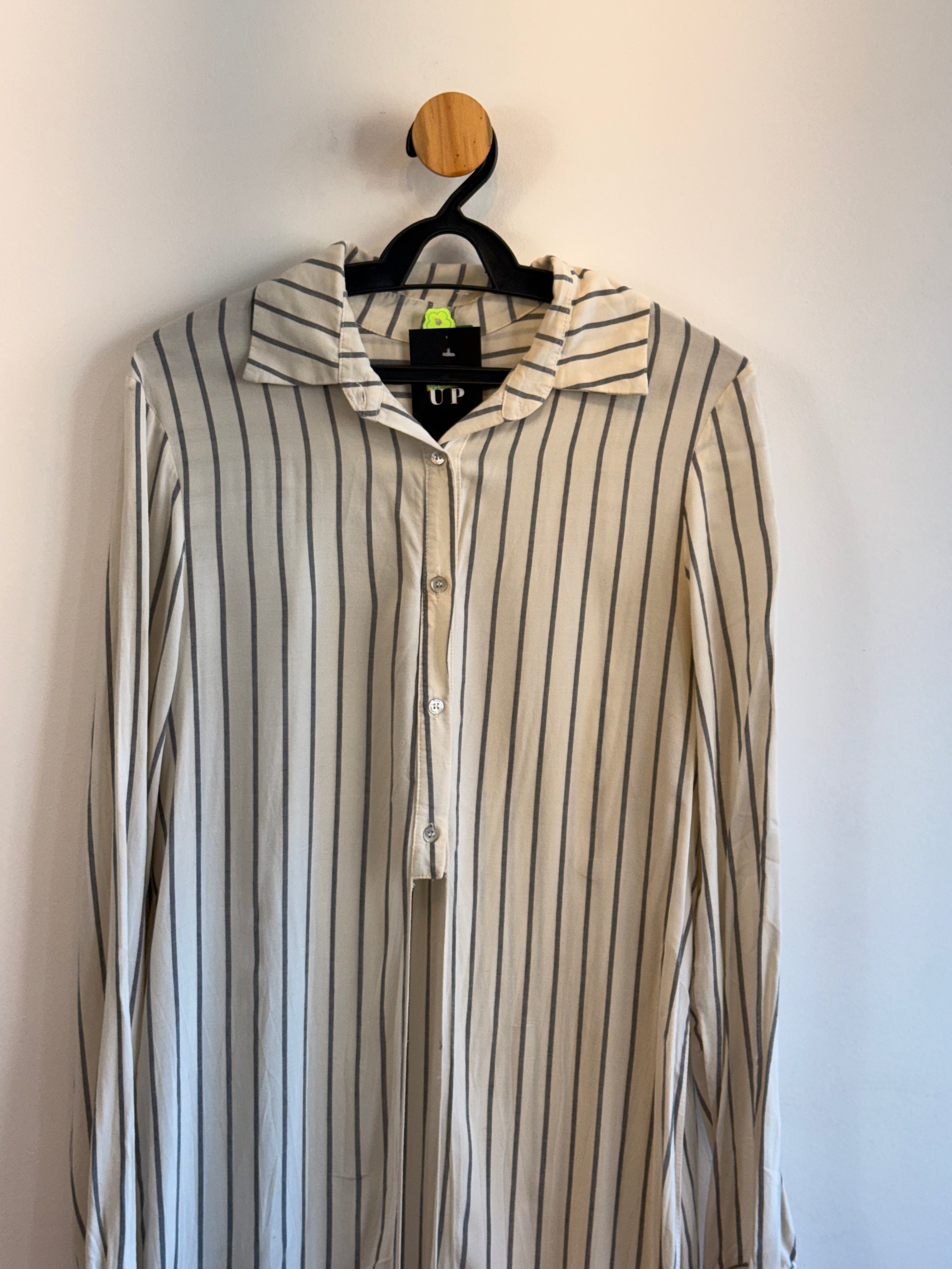 Camisa Alongada Listrada Farm