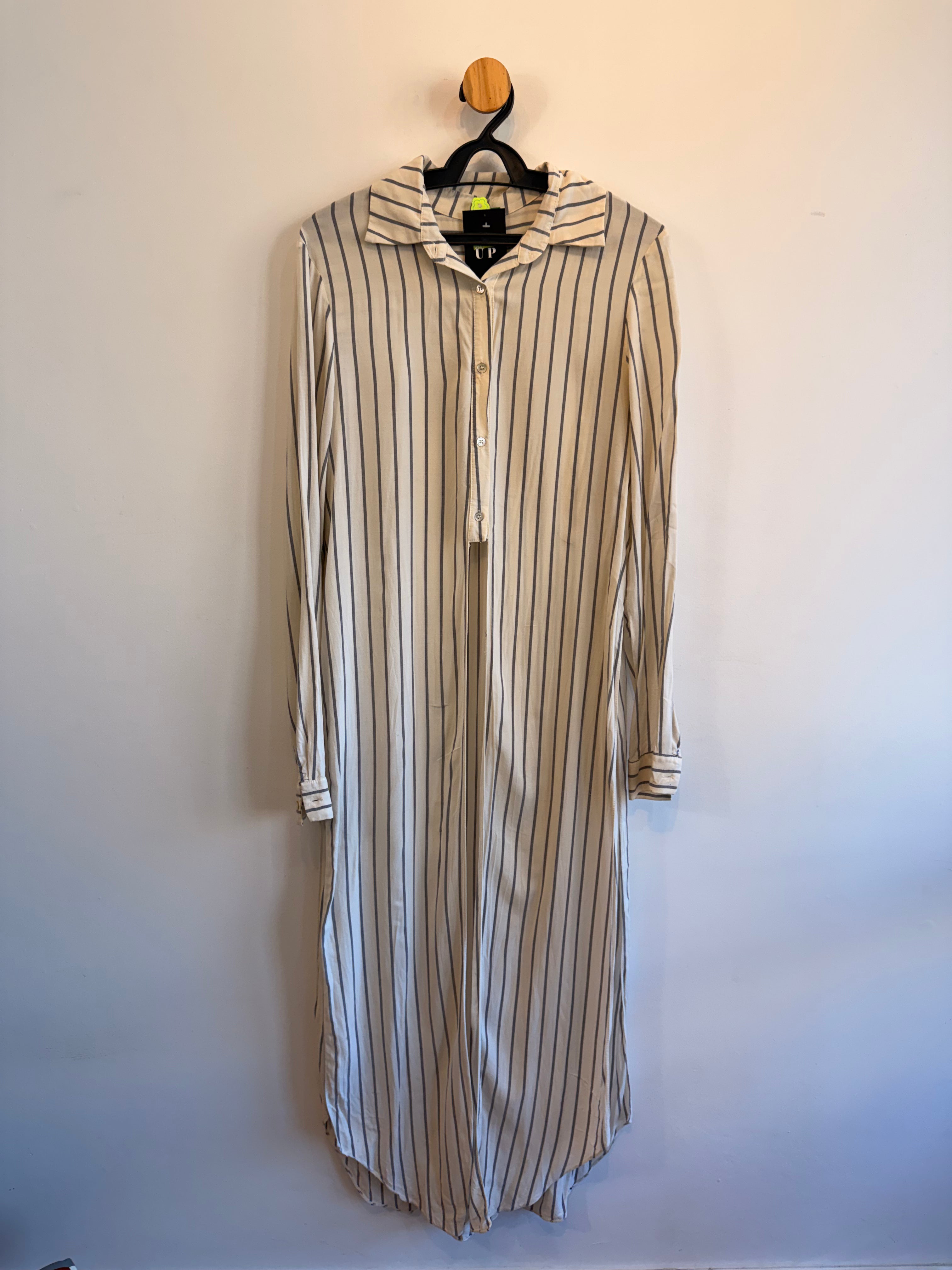 Camisa Alongada Listrada Farm